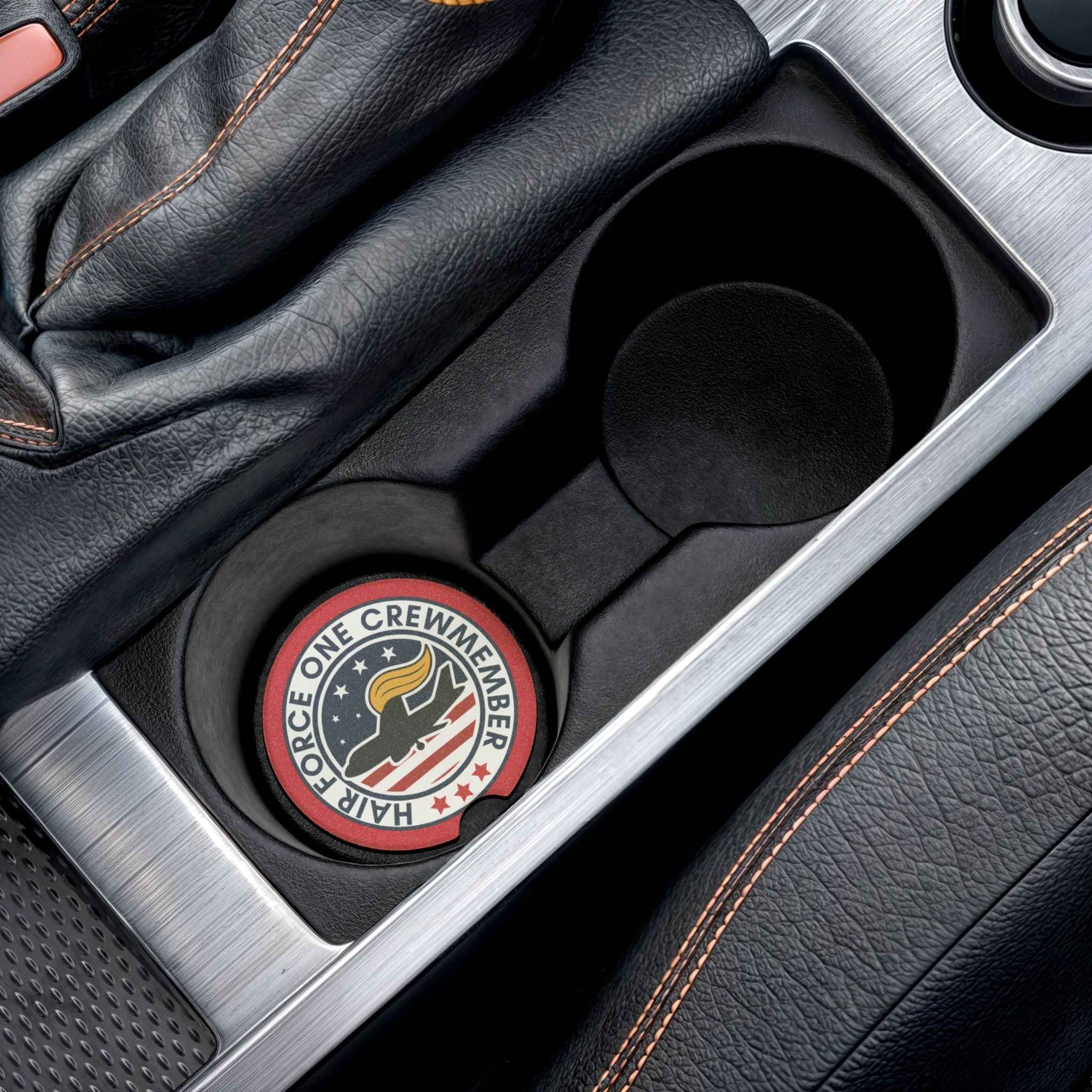 Hair Force One Crewmember Car Coasters (Political Parody Set)