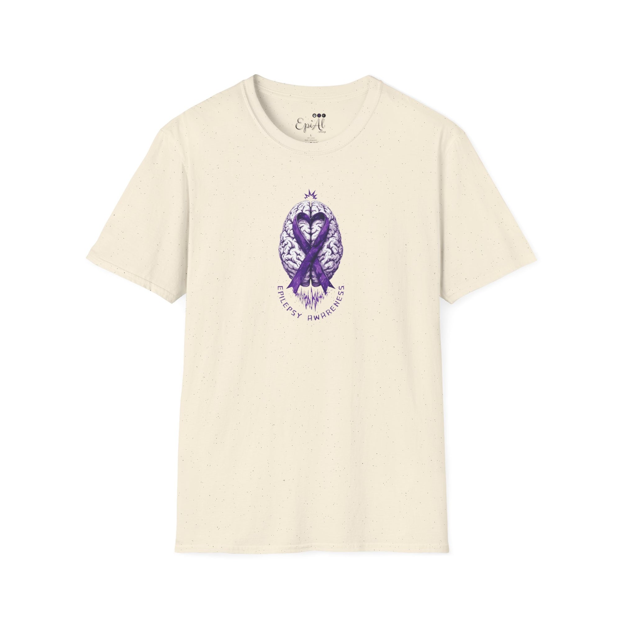 Purple Ribbon Brain Graphic Unisex T-Shirt