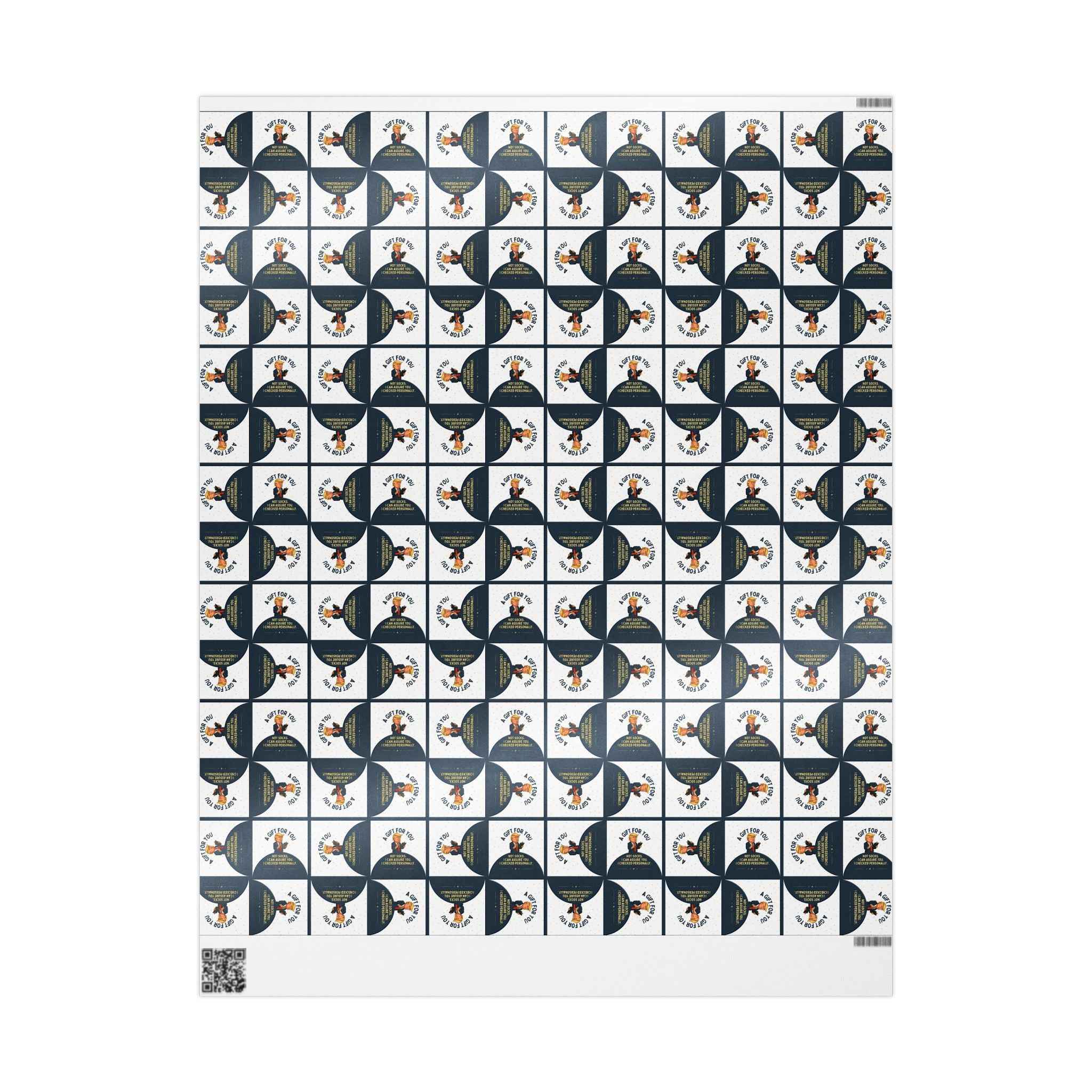 “Not Socks” Wrapping Paper — Political Parody Gift Wrap