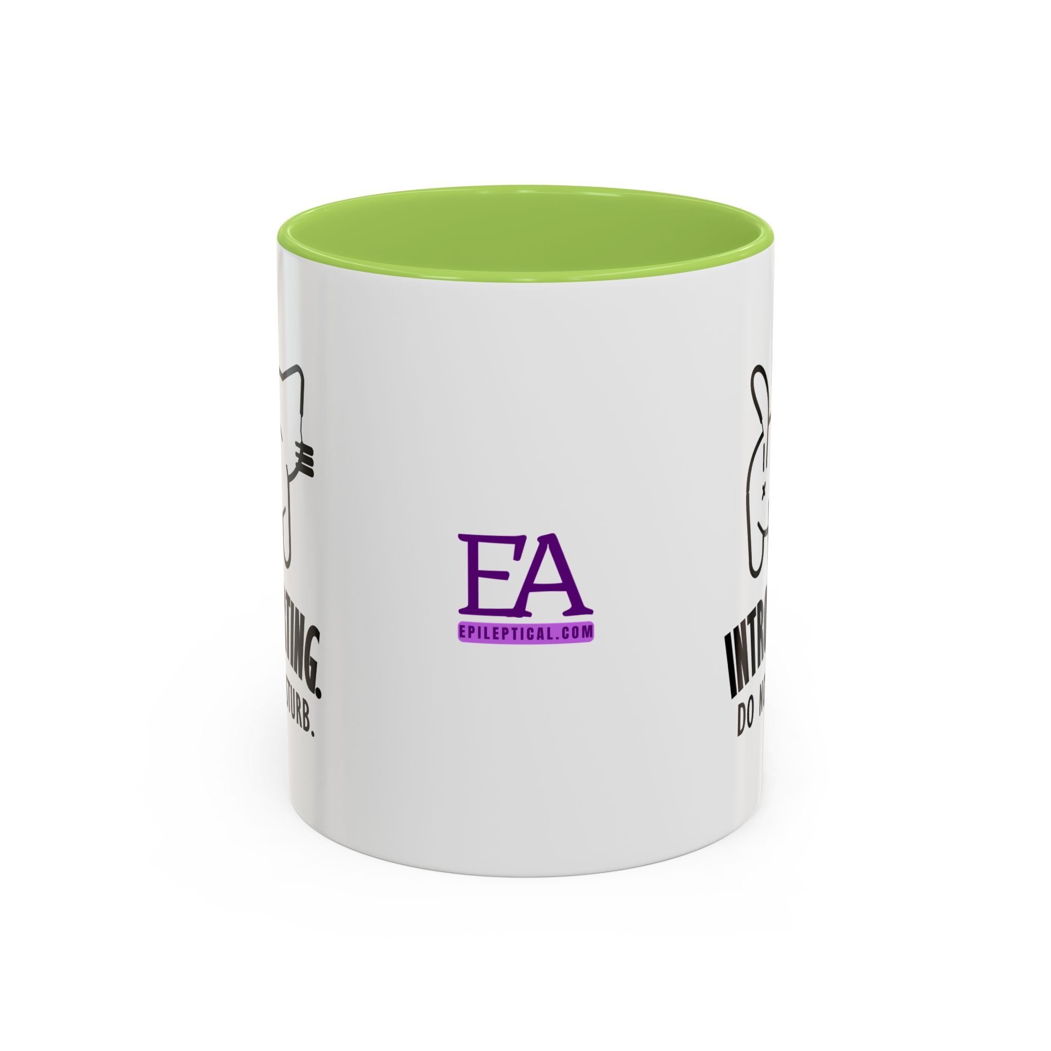 Introverting. Do Not Disturb. Two-Tone Cat Coffee Mug (11oz & 15oz)