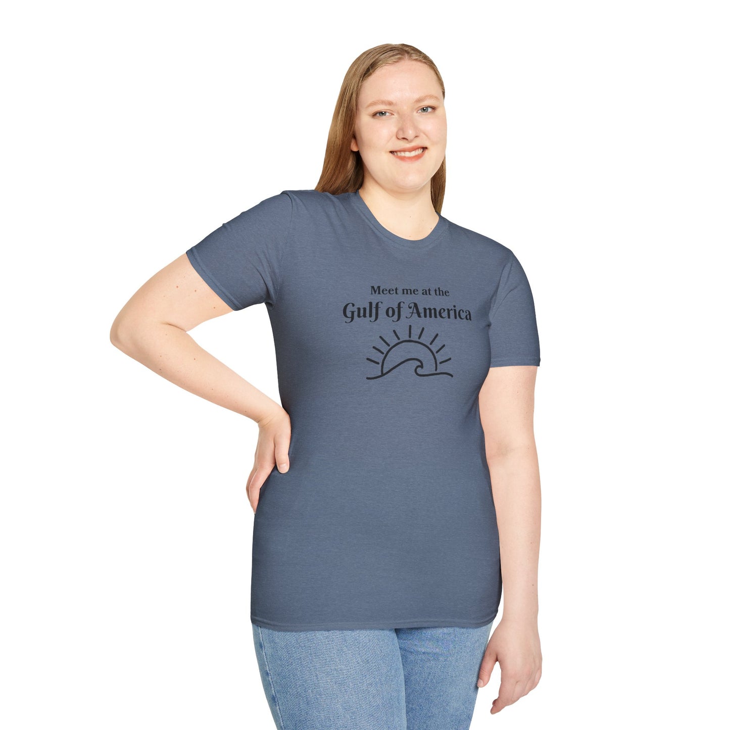 Meet Me at the Gulf of America Graphic T-Shirt - Perfect for Beach Lovers