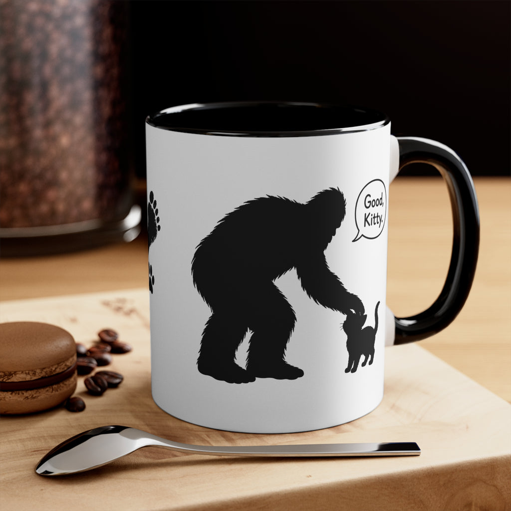 Sasquatch & Cat “Good, Kitty” Accent Mug