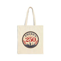 America: Season 250 Patriotic Canvas Tote Bag | USA Anniversary Carryall