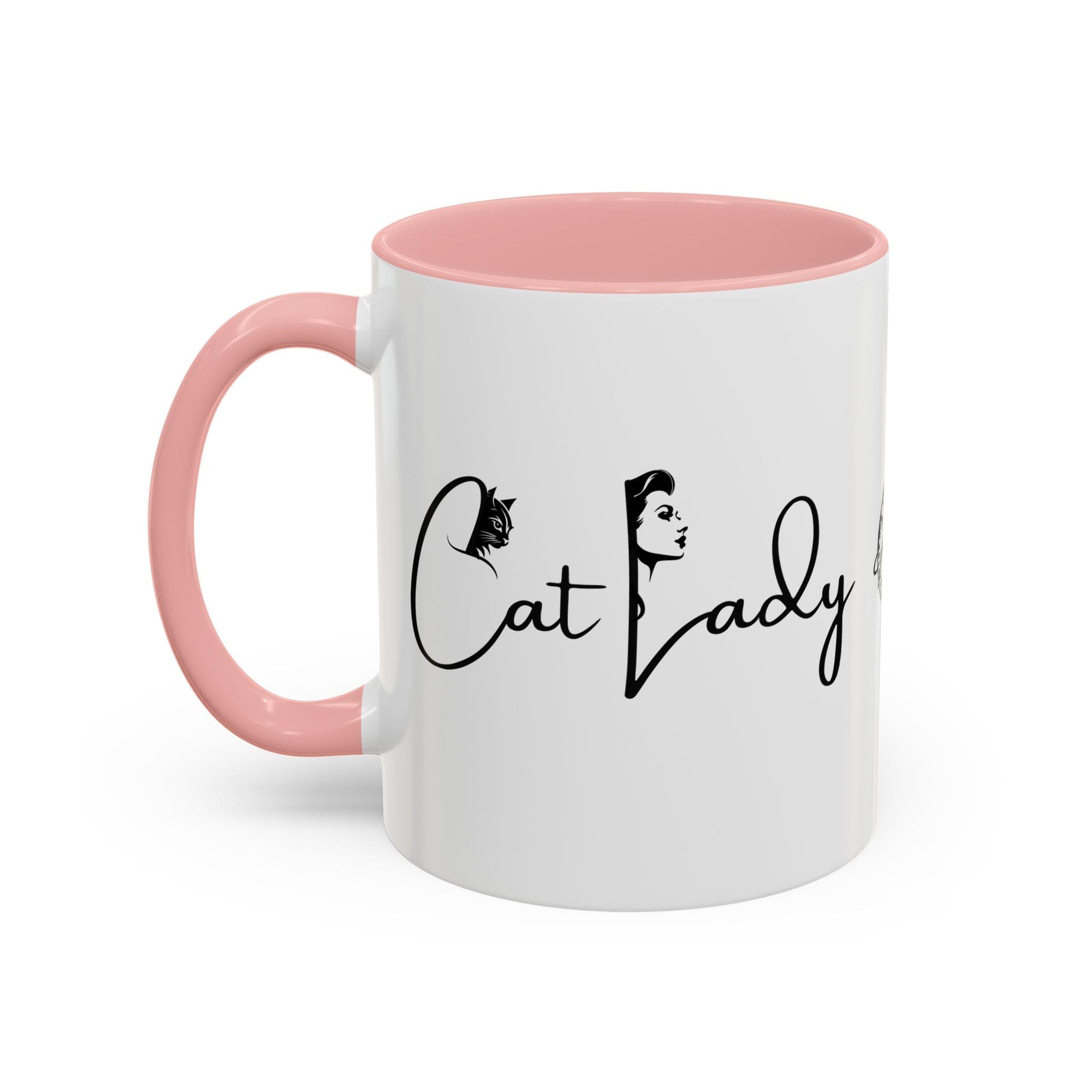 Cat Lady Accent Coffee Mug - Perfect Gift for Cat Lovers Printify