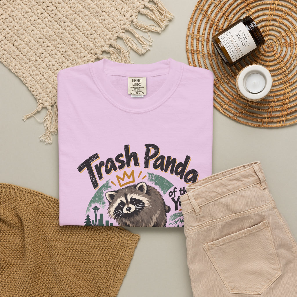 Trash Panda of the Year 2026 Garment-Dyed T-Shirt | Jimothy-Inspired Raccoon Tee