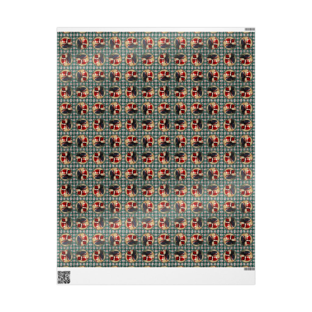 Vintage Style Trump Santa Wrapping Paper for Holiday Gifts