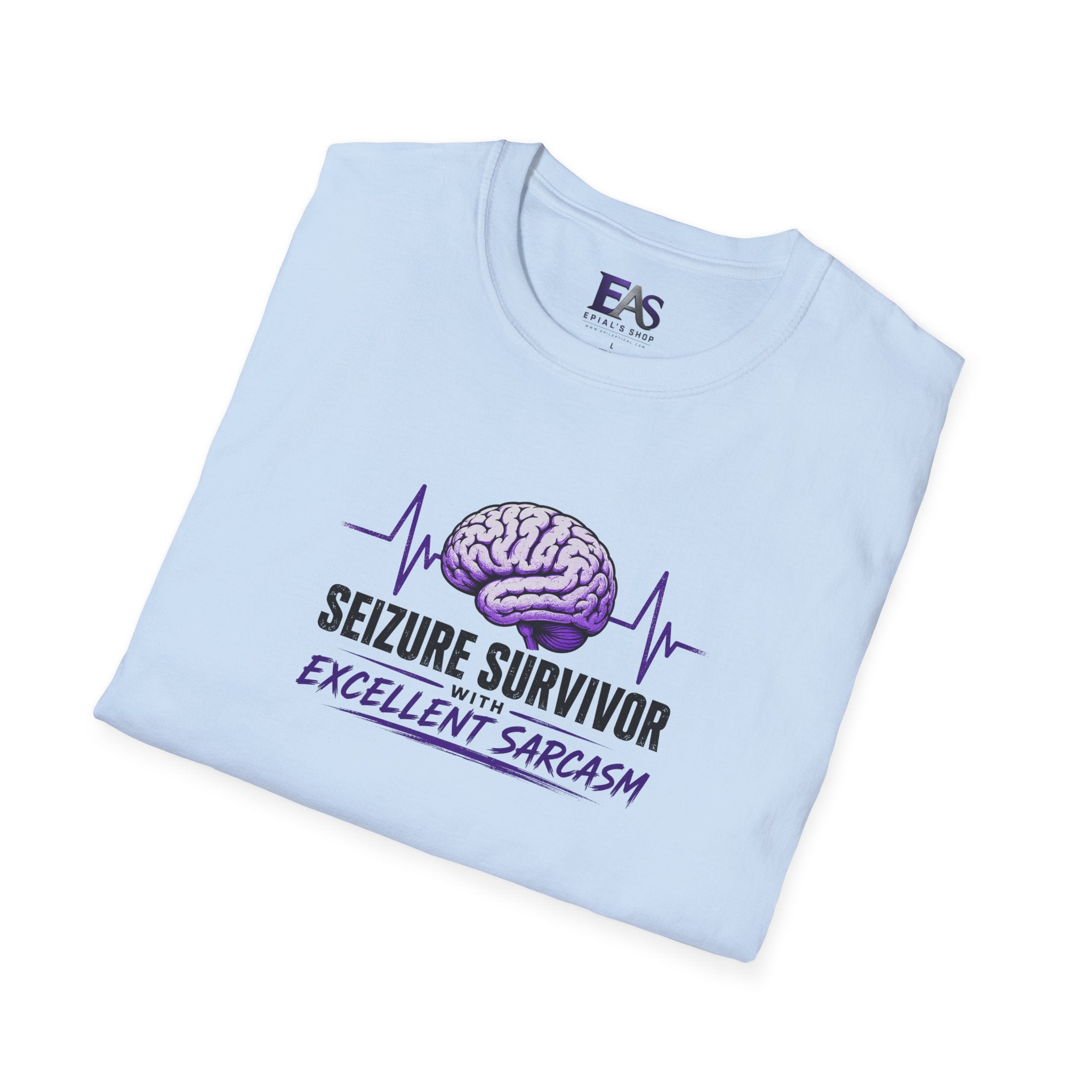 Seizure Survivor With Excellent Sarcasm Epilepsy T-Shirt