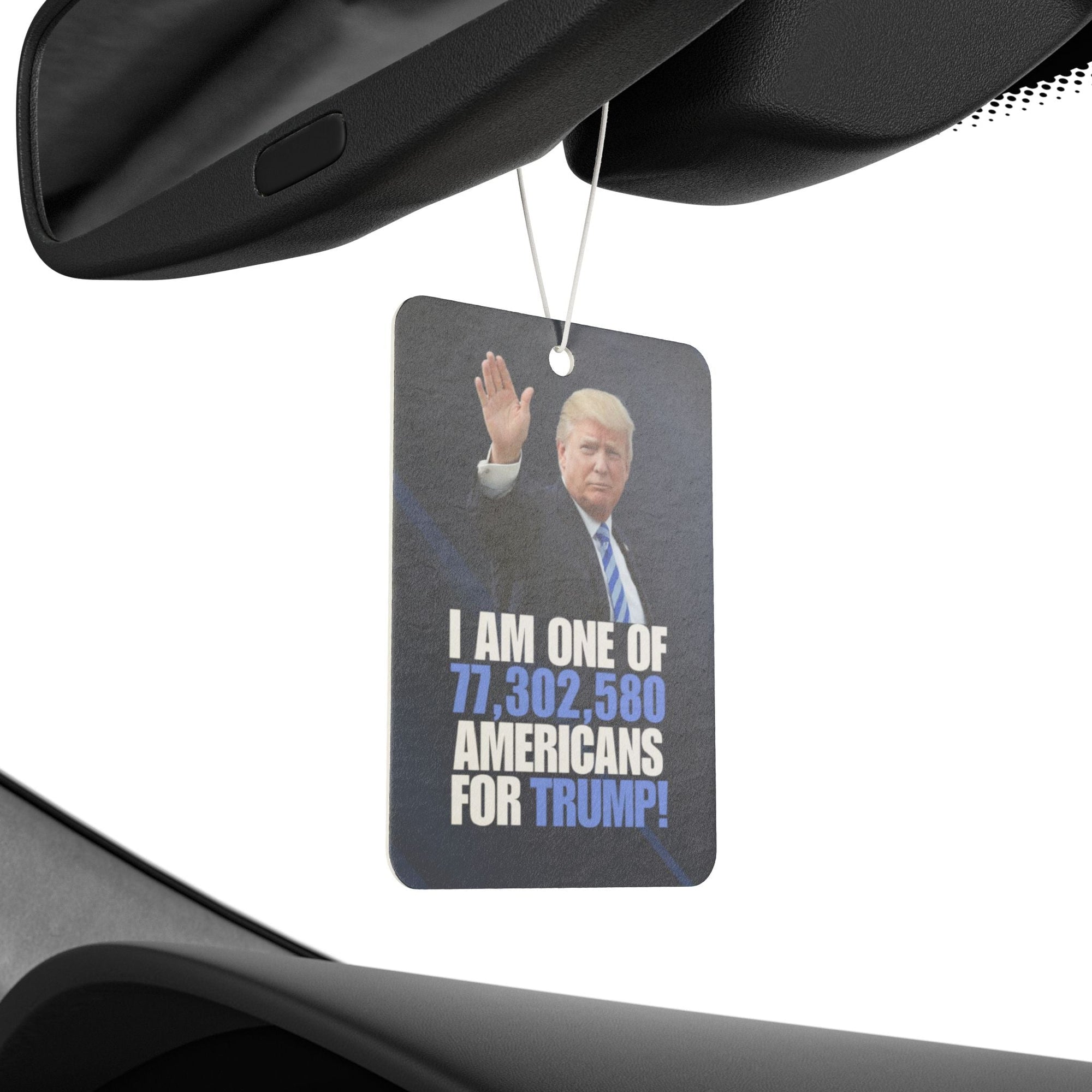 Political Car Air Freshener - Support Trump! Printify