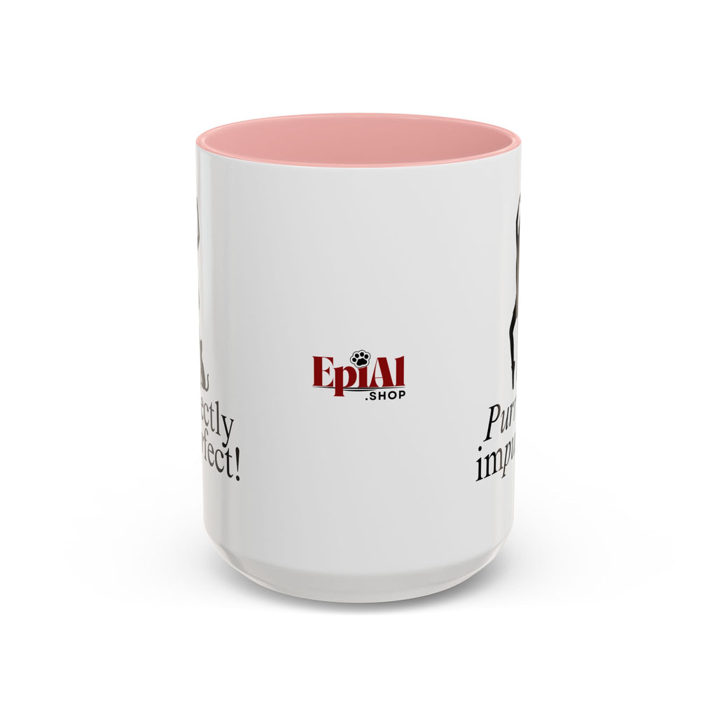 Purrfectly Impurrfect Accent Coffee Mug (11, 15oz)