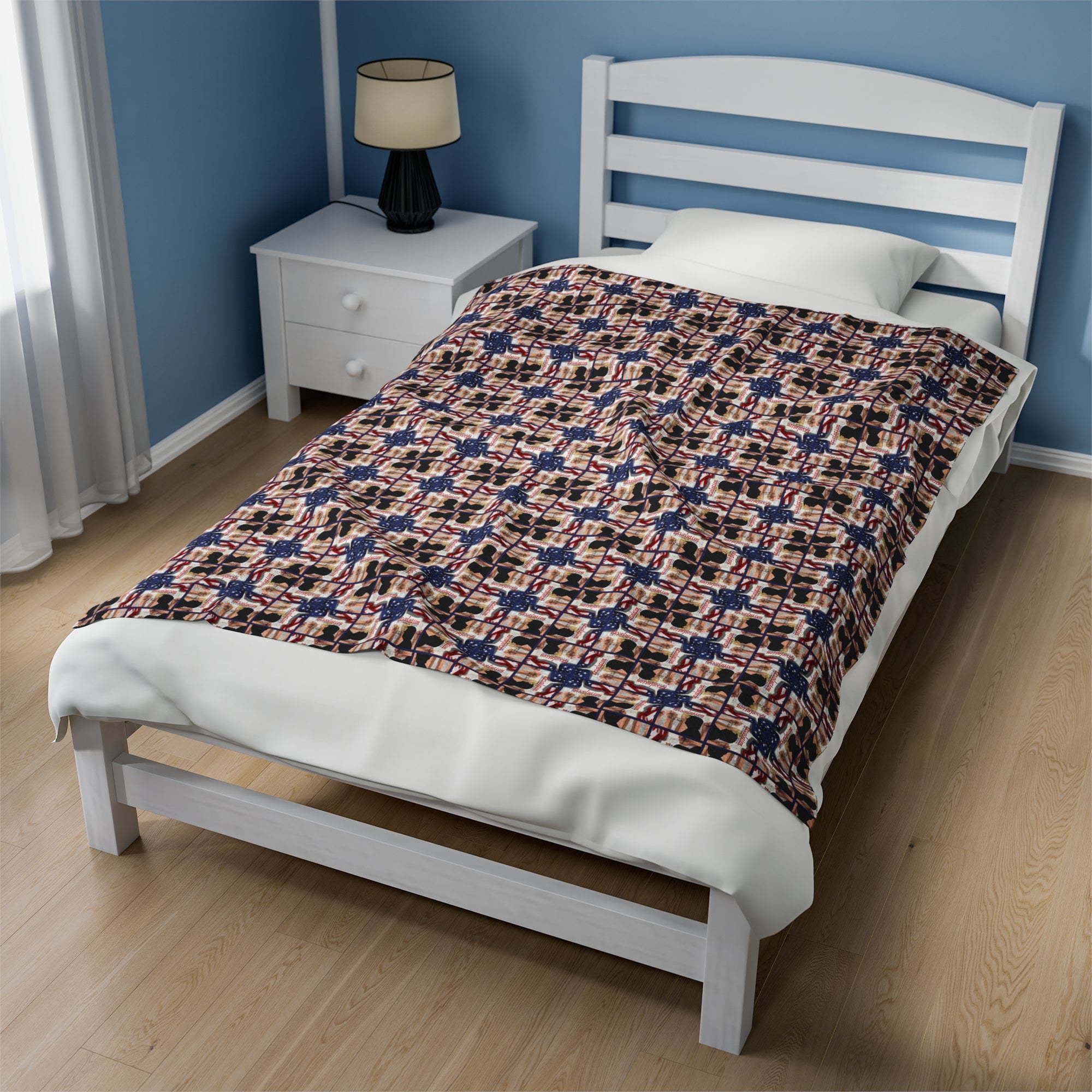 Trump Revolution of Common Sense Velveteen Plush Blanket