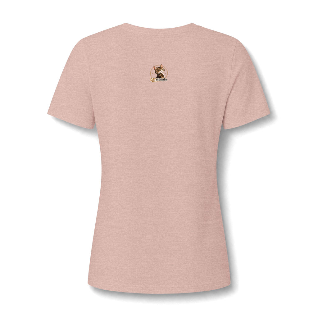 CATastrophe Women’s Relaxed V-Neck T-Shirt