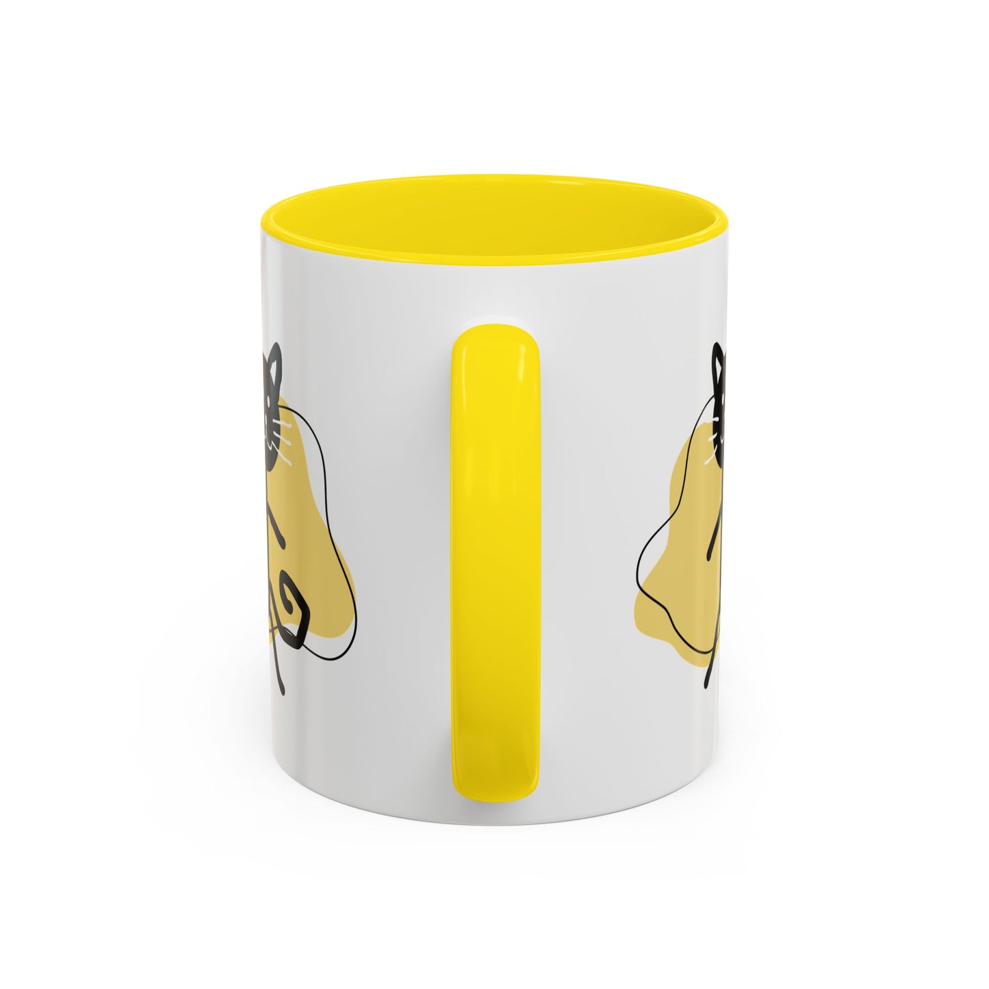 Playful Cat Accent Coffee Mug - 11oz & 15oz