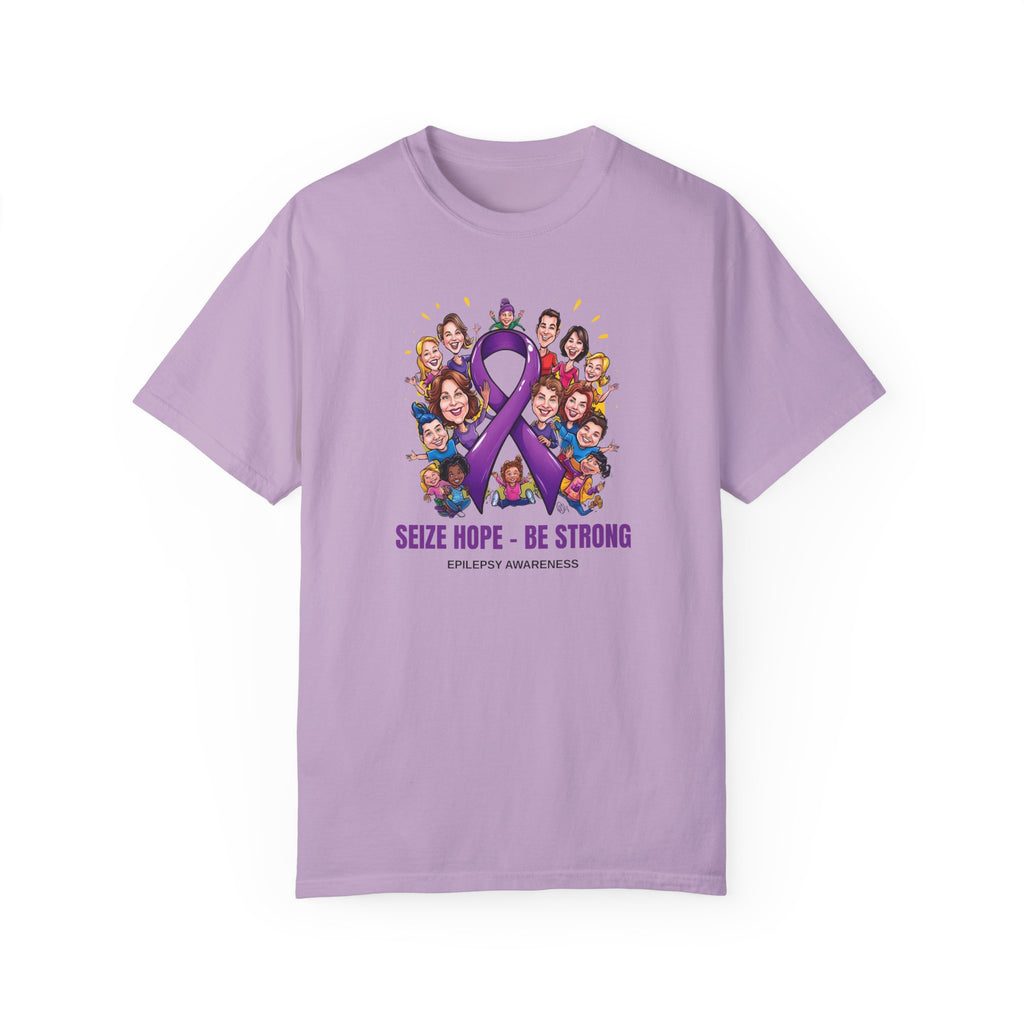 Epilepsy Awareness Unisex Garment-Dyed T-Shirt - Seize Hope, Be Strong