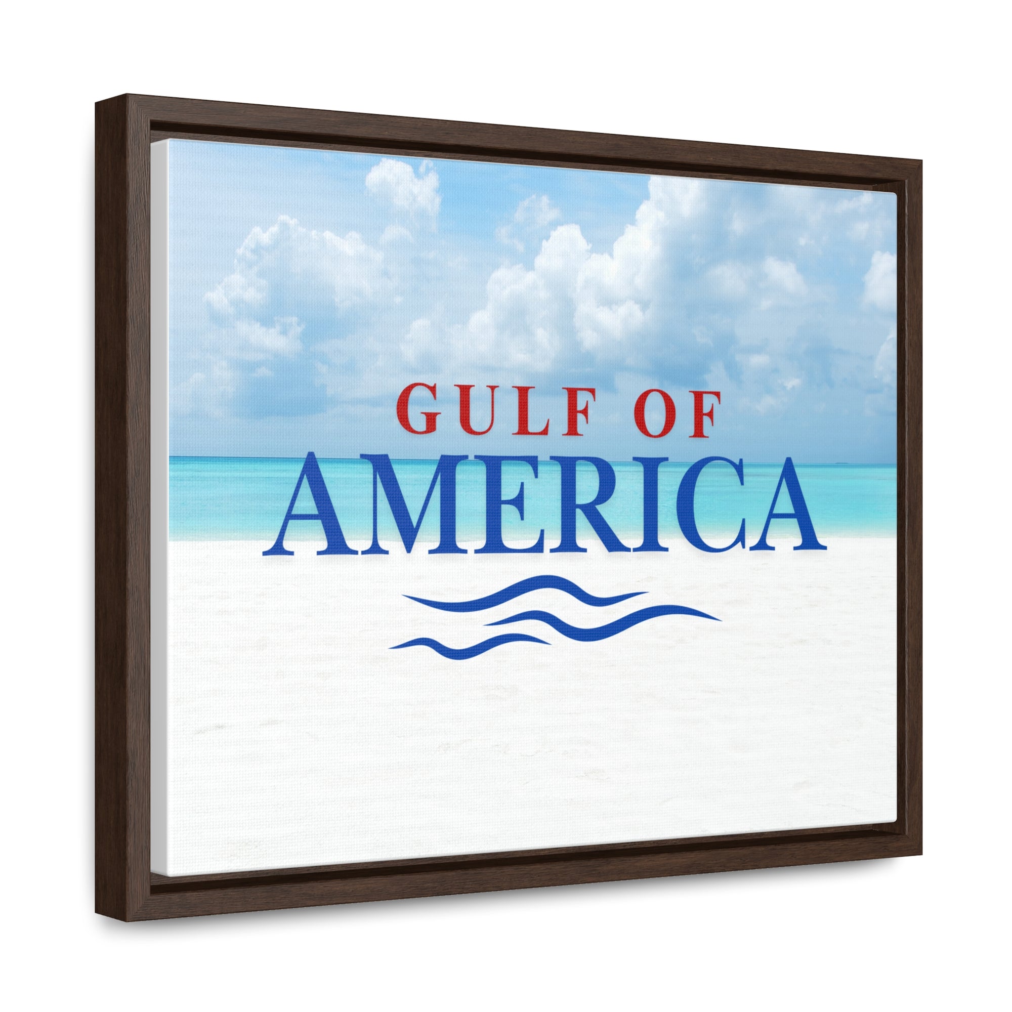 American Gulf Canvas Wrap - Coastal Wall Art for Beach Lovers