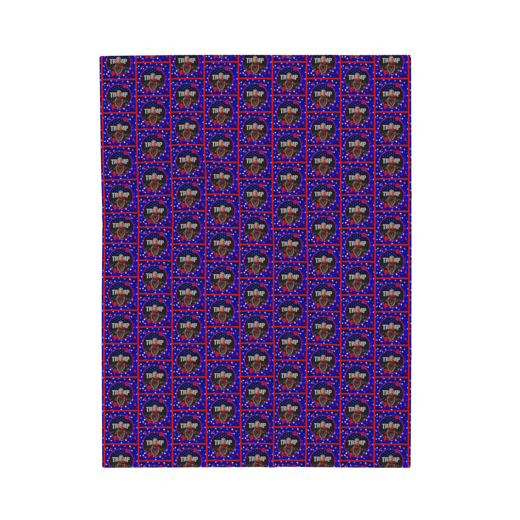 Stars & Trump 47 Velveteen Plush Blanket