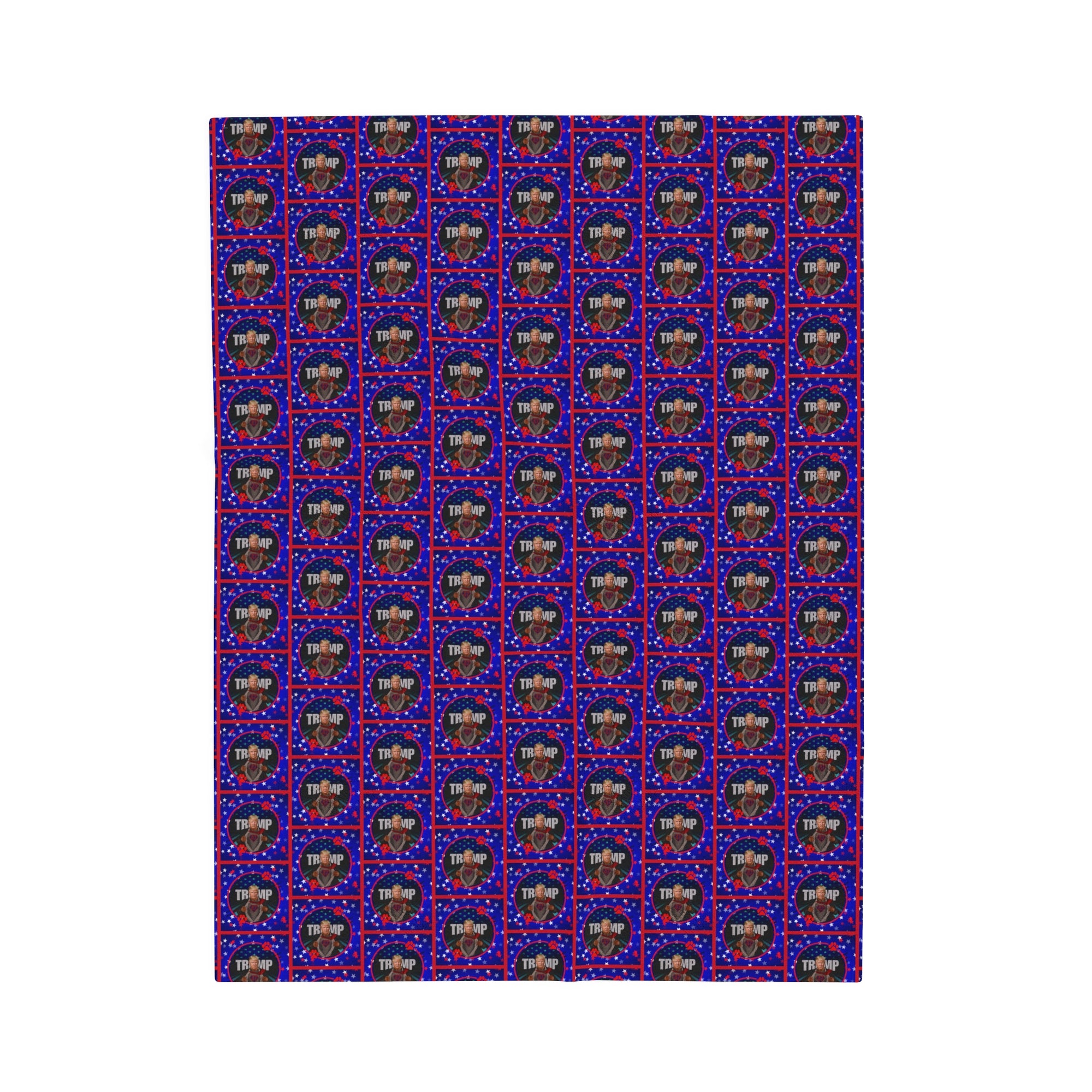 Stars & Trump 47 Velveteen Plush Blanket