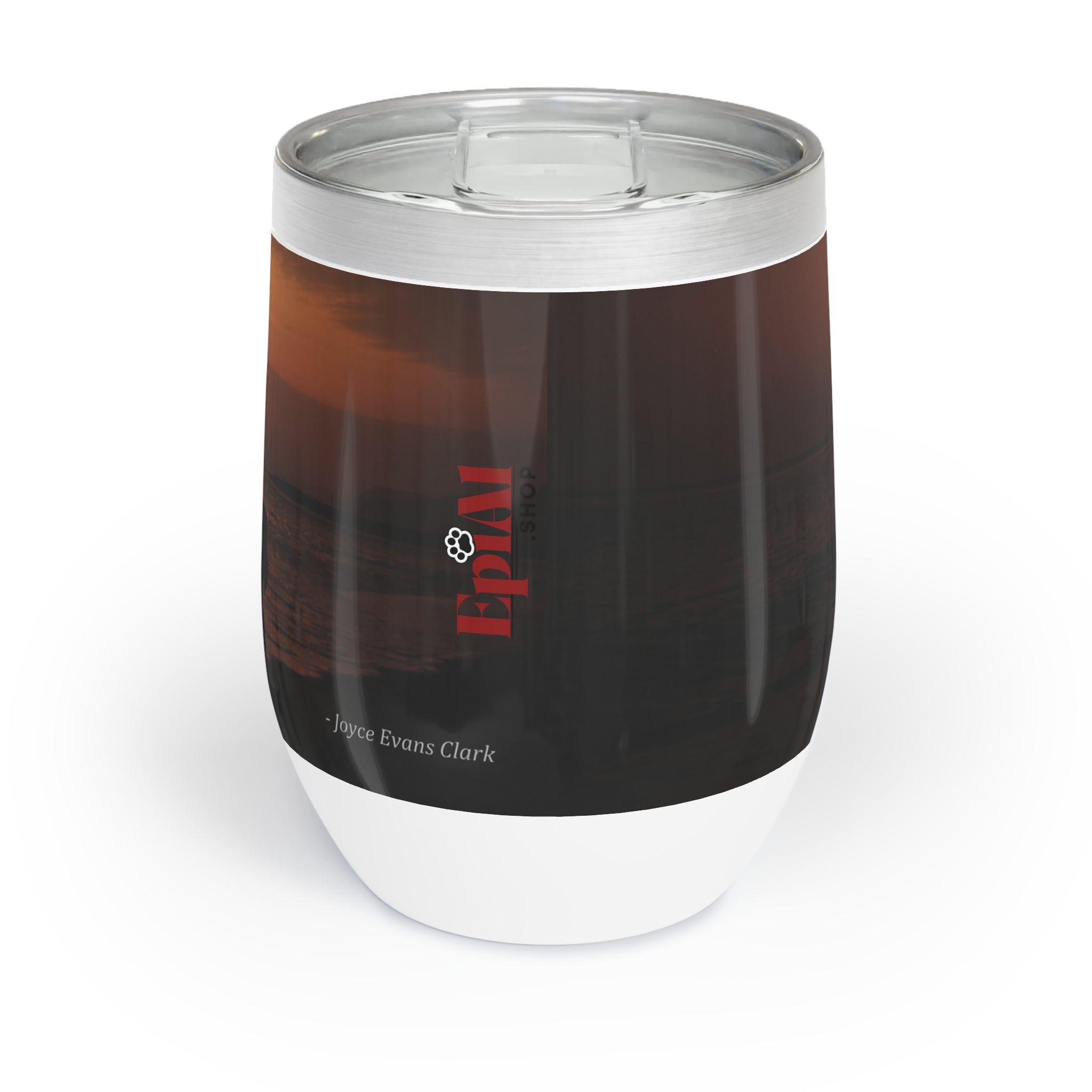 Photo depicting the ​Aimlessly Chill Wine Tumbler from EpiAl's Shop.
