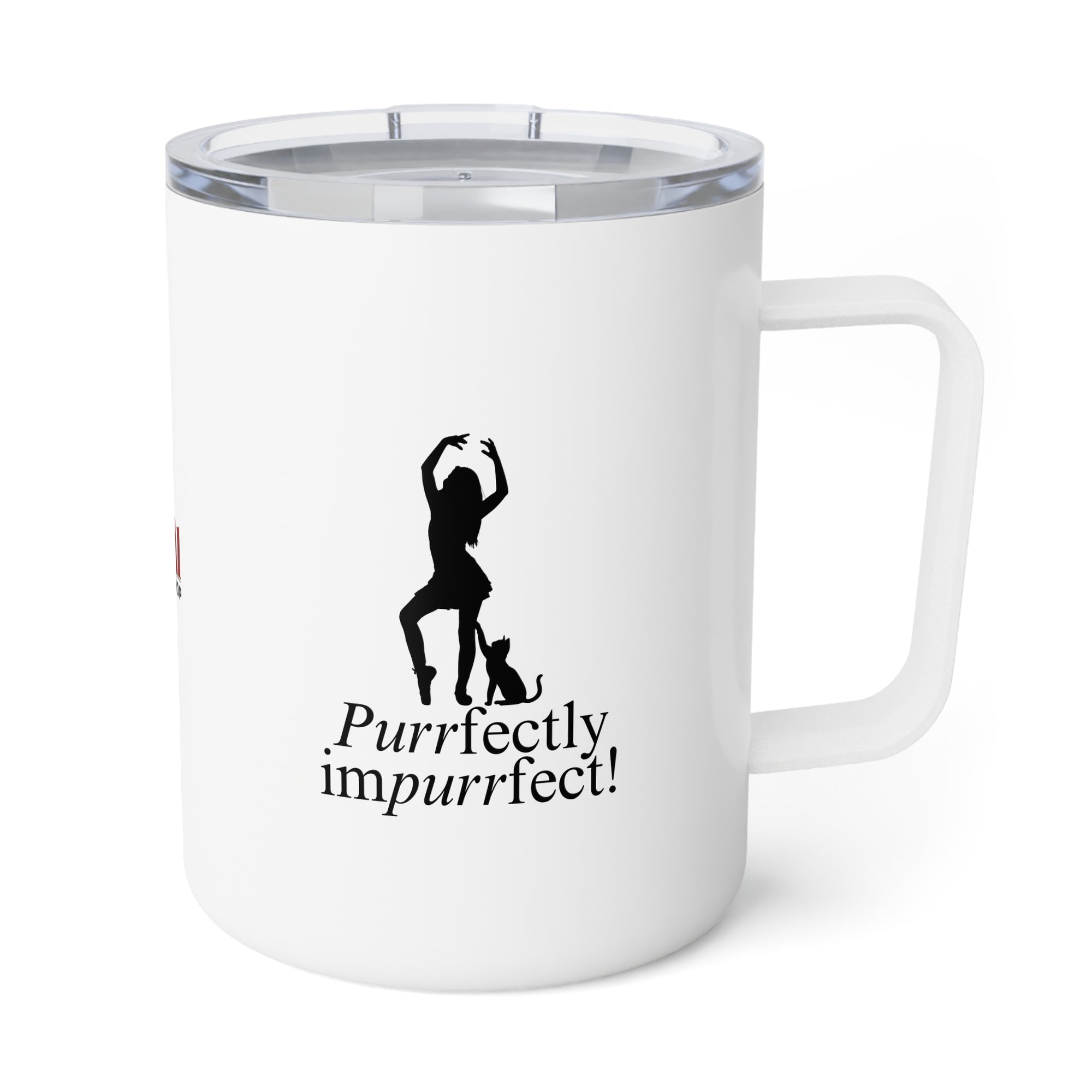Purrfectly Impurrfect Insulated Coffee Mug, 10oz