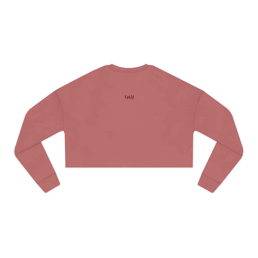 Demure Cat Women's Cropped Sweatshirt