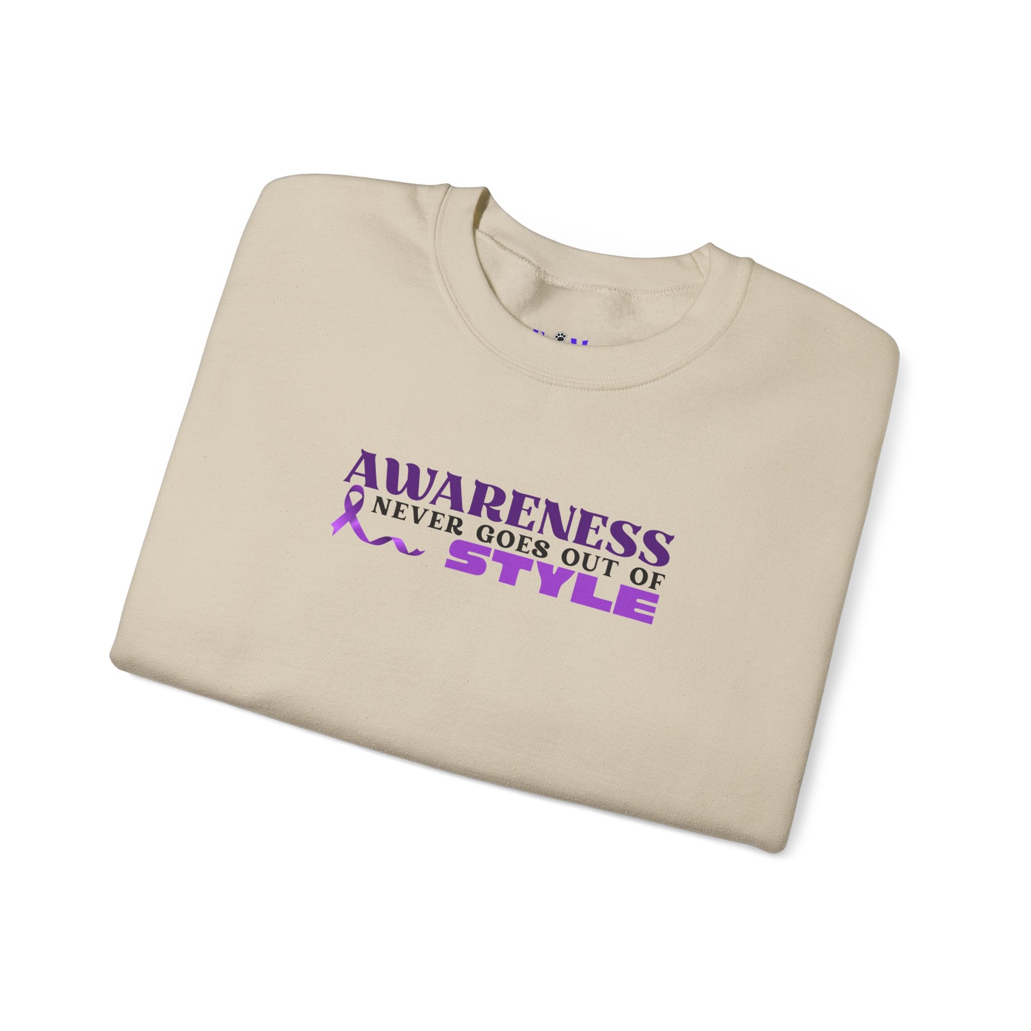 “Awareness Never Goes Out of Style” Embroidered Sweatshirt
