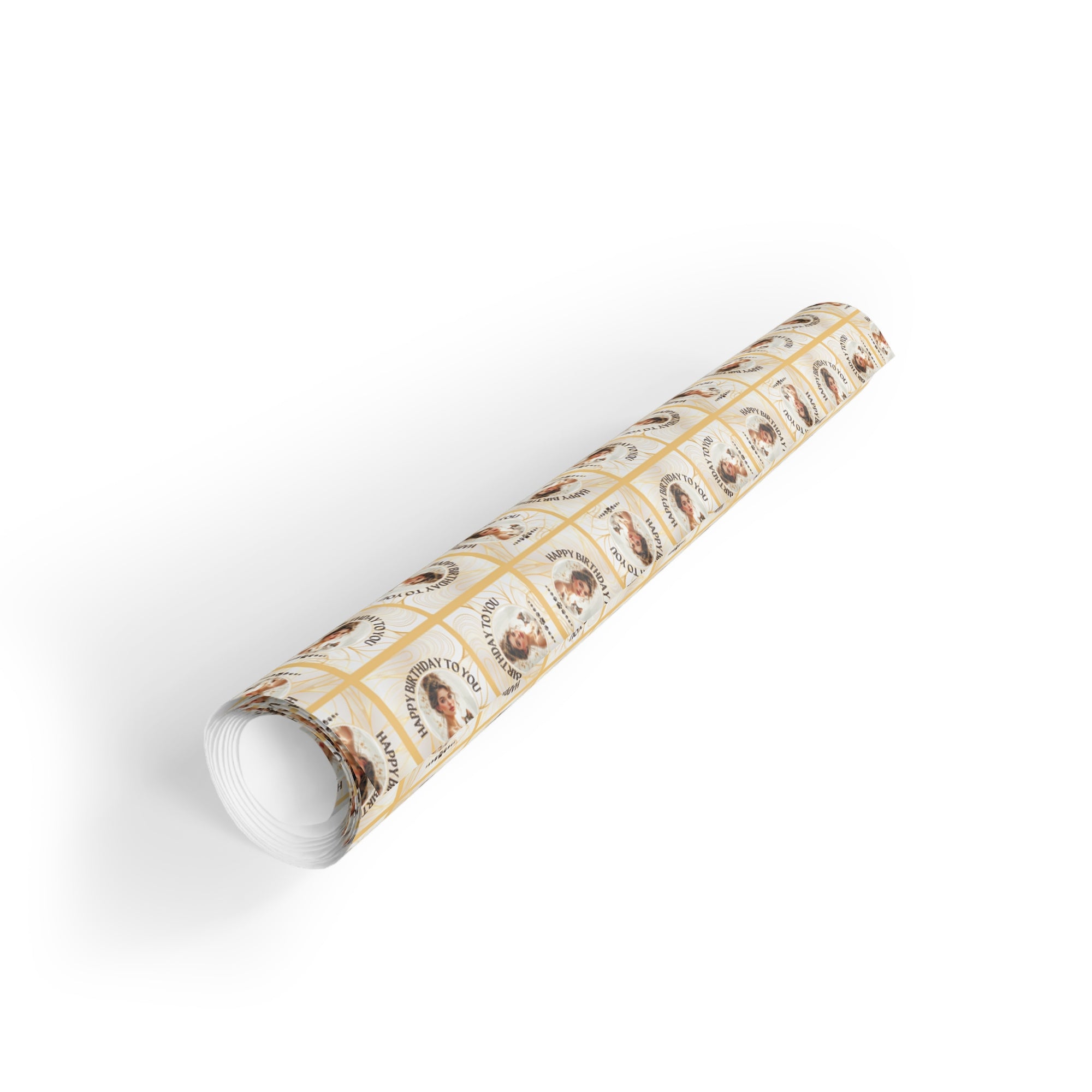 Golden Cat Lady Birthday Gift Wrapping Paper Roll