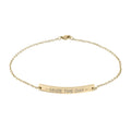 Seize the Day Engraved Anklet | Inspirational Stainless Steel Anklet