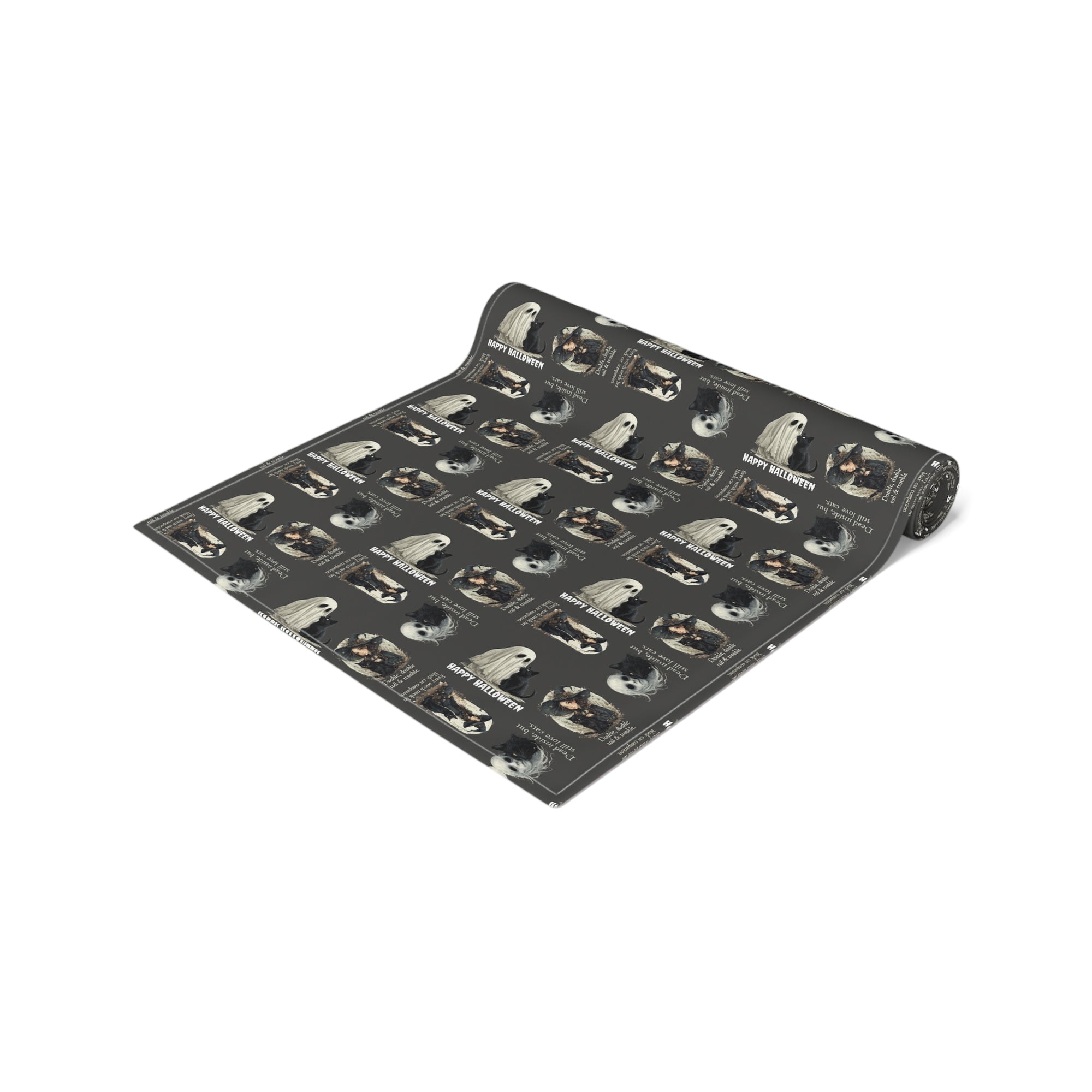 Cat-Themed Halloween Table Runner