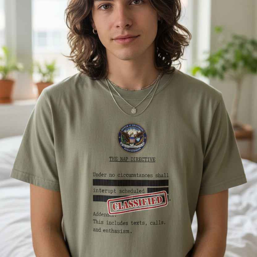 The Nap Directive Unisex T-Shirt – Official Rest Policy Graphic Tee