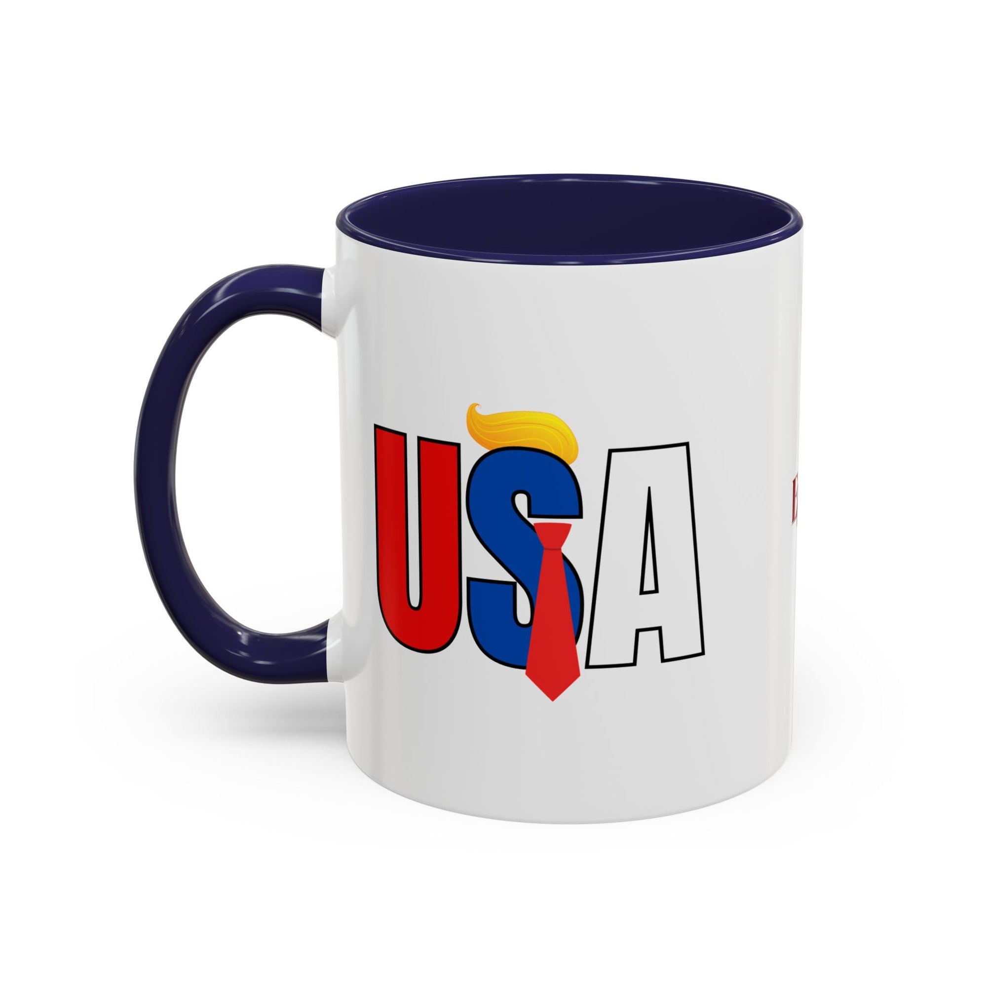 Trump USA Accent Coffee Mug Printify
