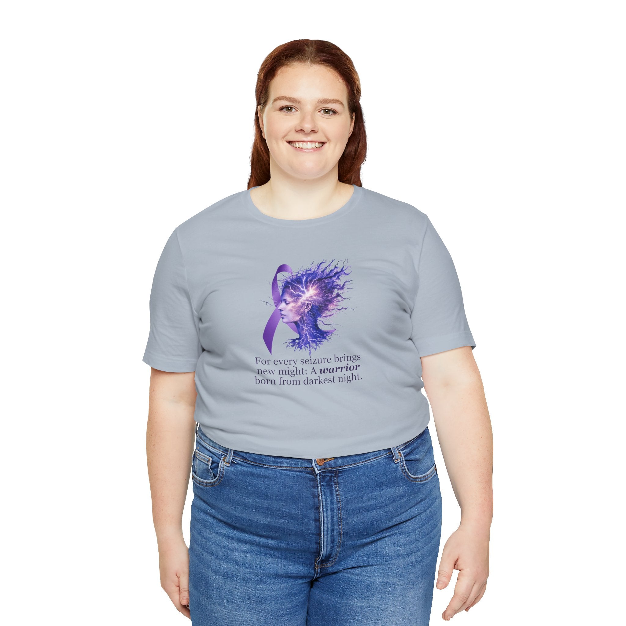 Photo depicting the ​A Warrior is Born Unisex Jersey Short Sleeve Tee from EpiAl's Shop.
