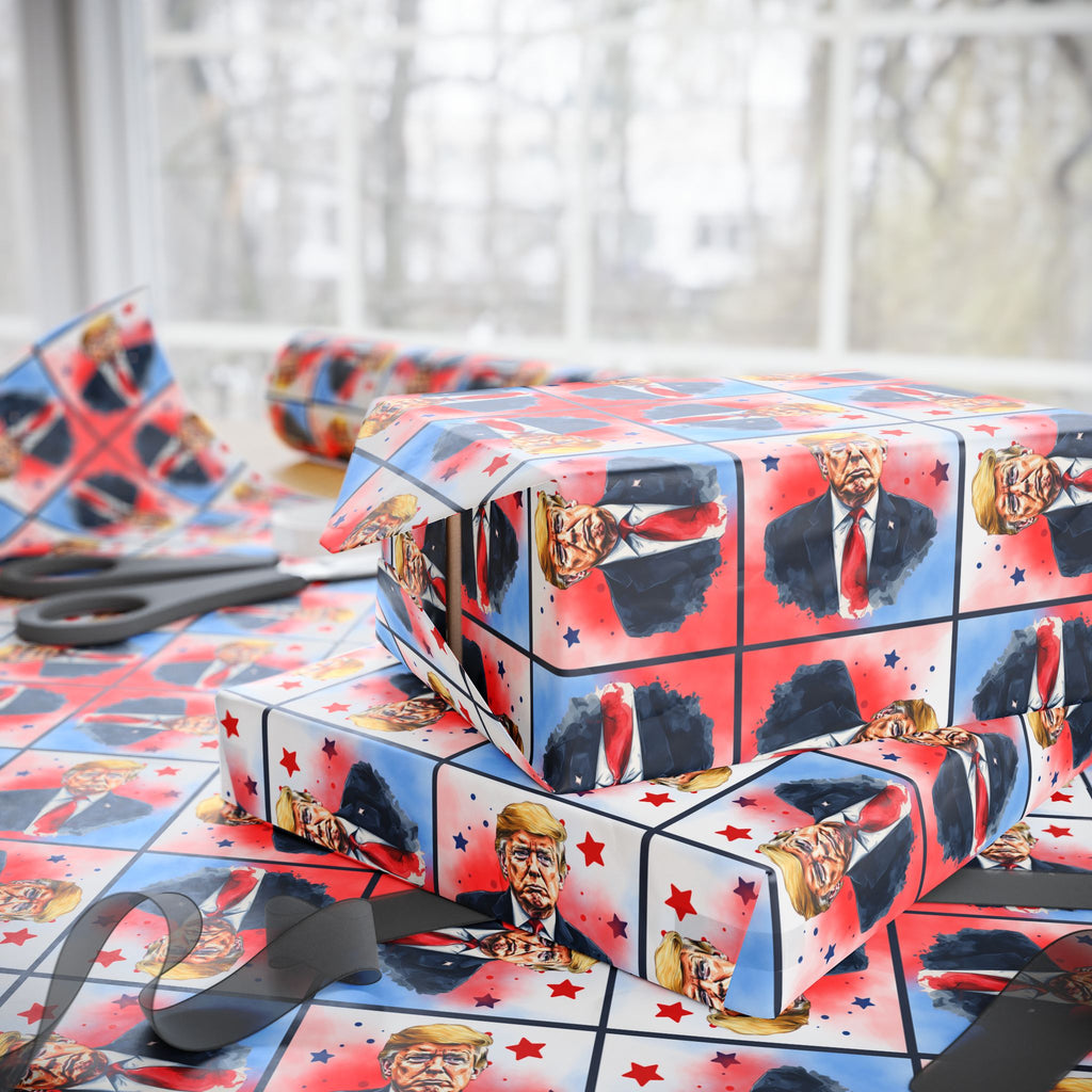 Stars & Trump Wrapping Paper, All Purpose