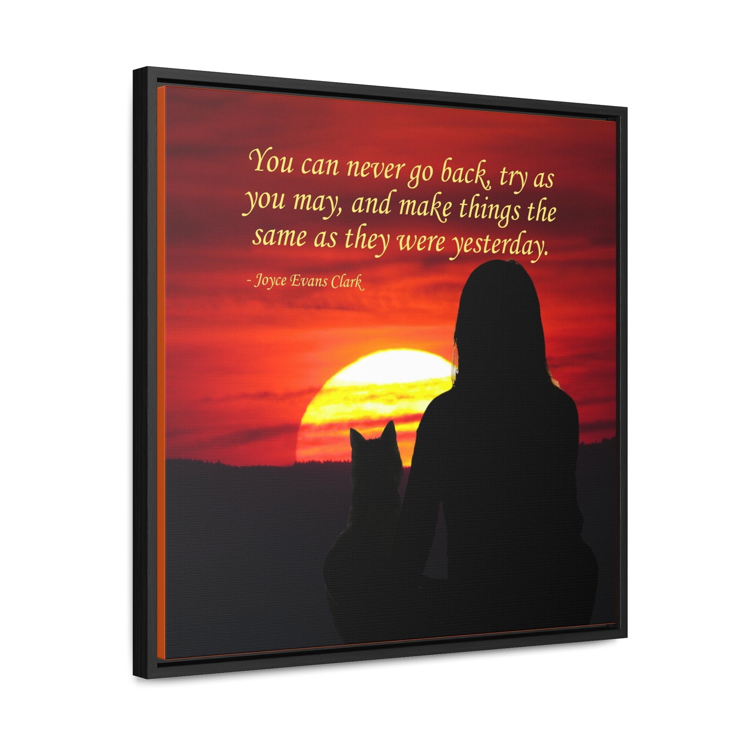 Try As You May Gallery Canvas Wraps, Square Frame