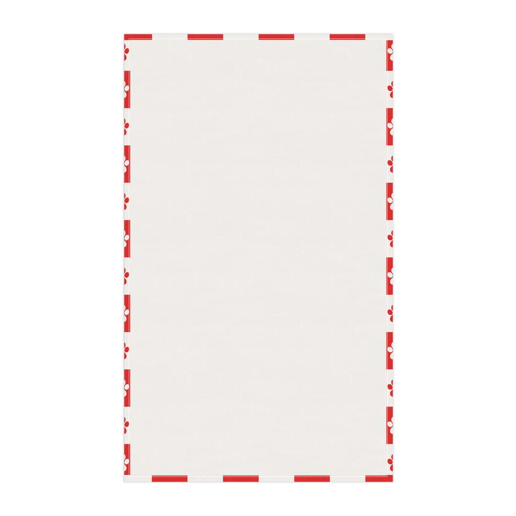 Red & White Paws Tea Towels (cotton, poly)