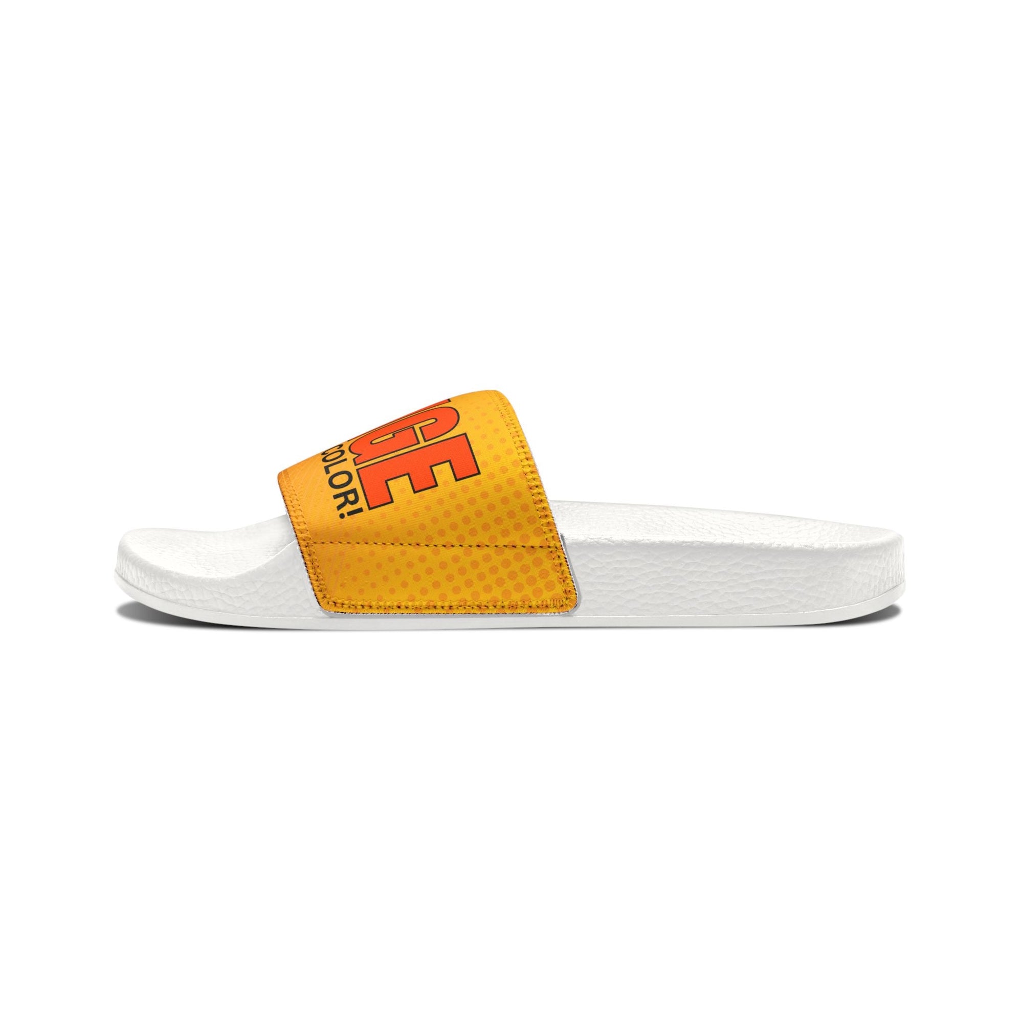 Trendy Men's Sandals - 'Orange Is Not My Color' Statement Footwear Printify