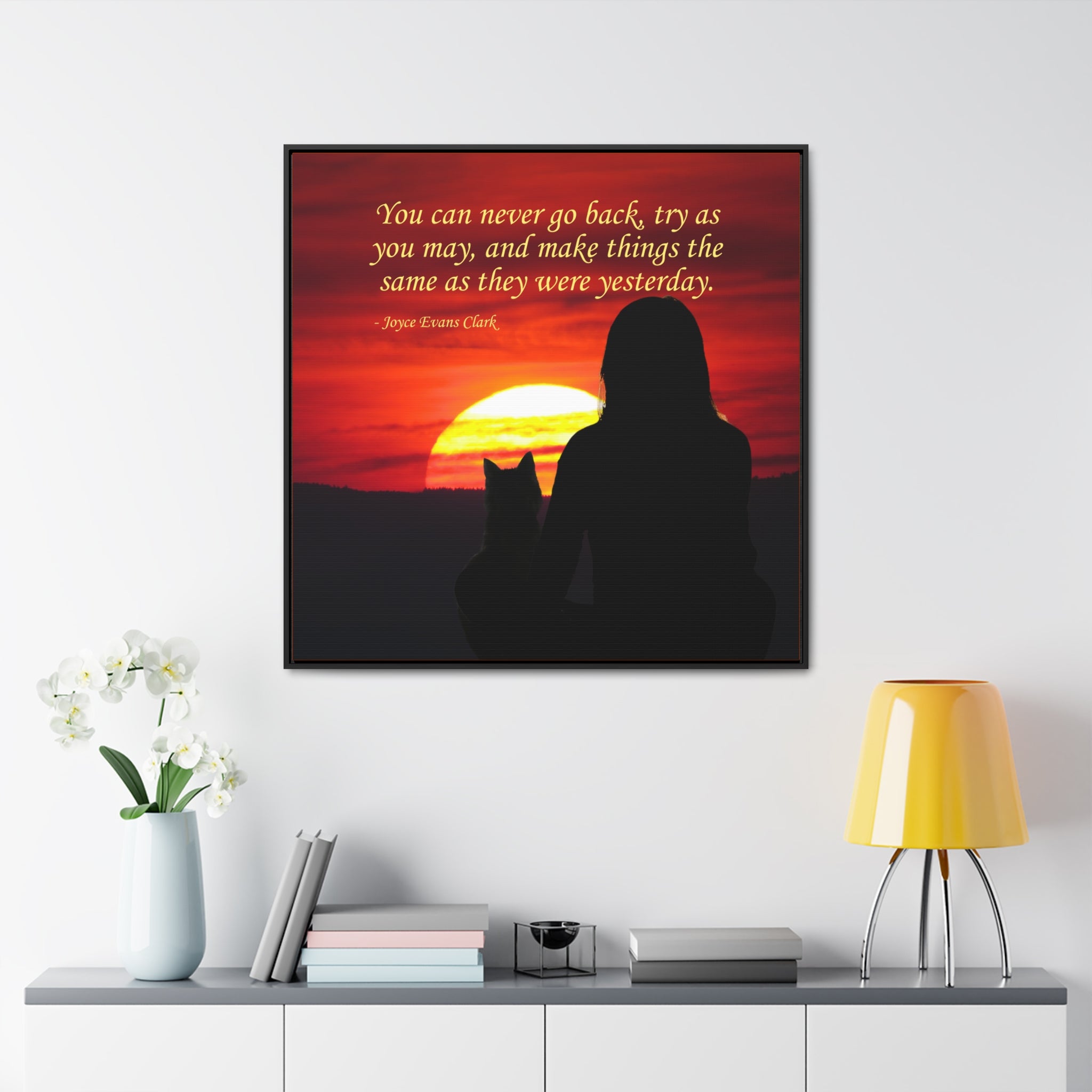Try As You May Gallery Canvas Wraps, Square Frame