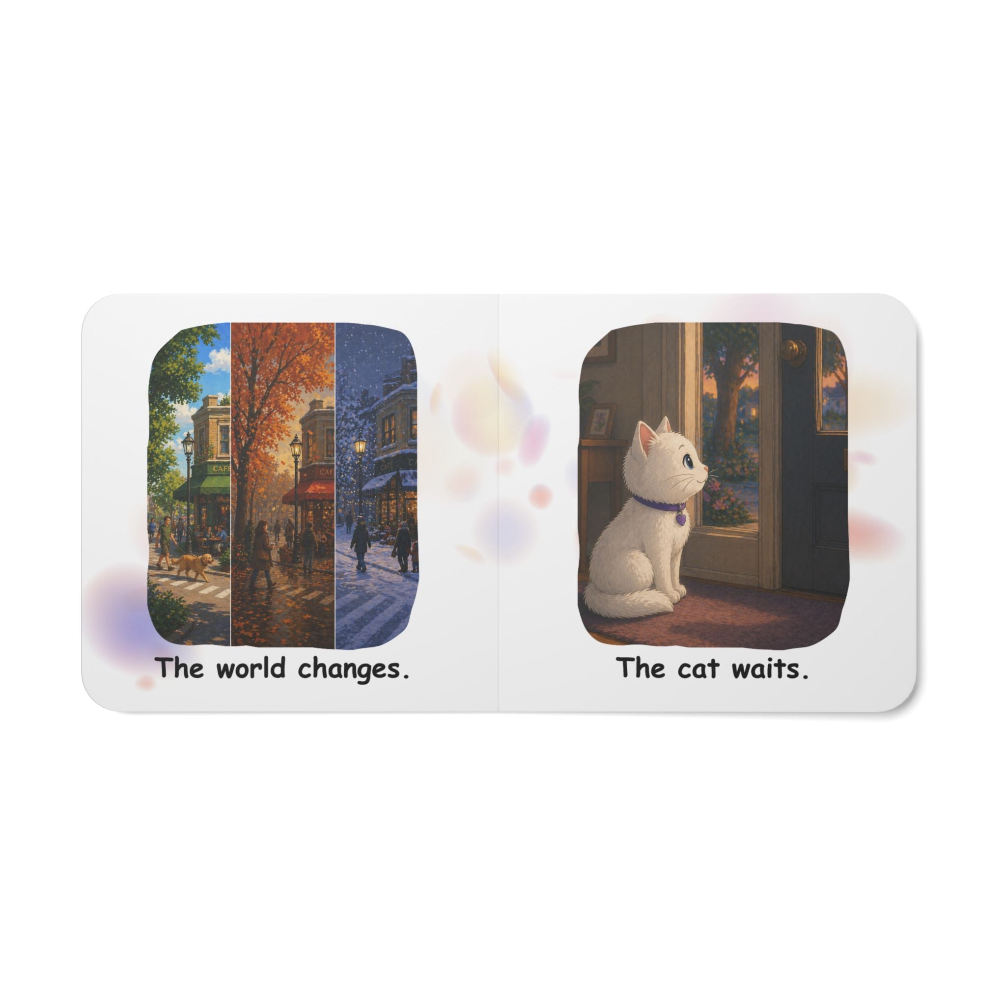 Quiet Cat. Loud World. Board Book for Kids – Calm, Cozy Bedtime Story