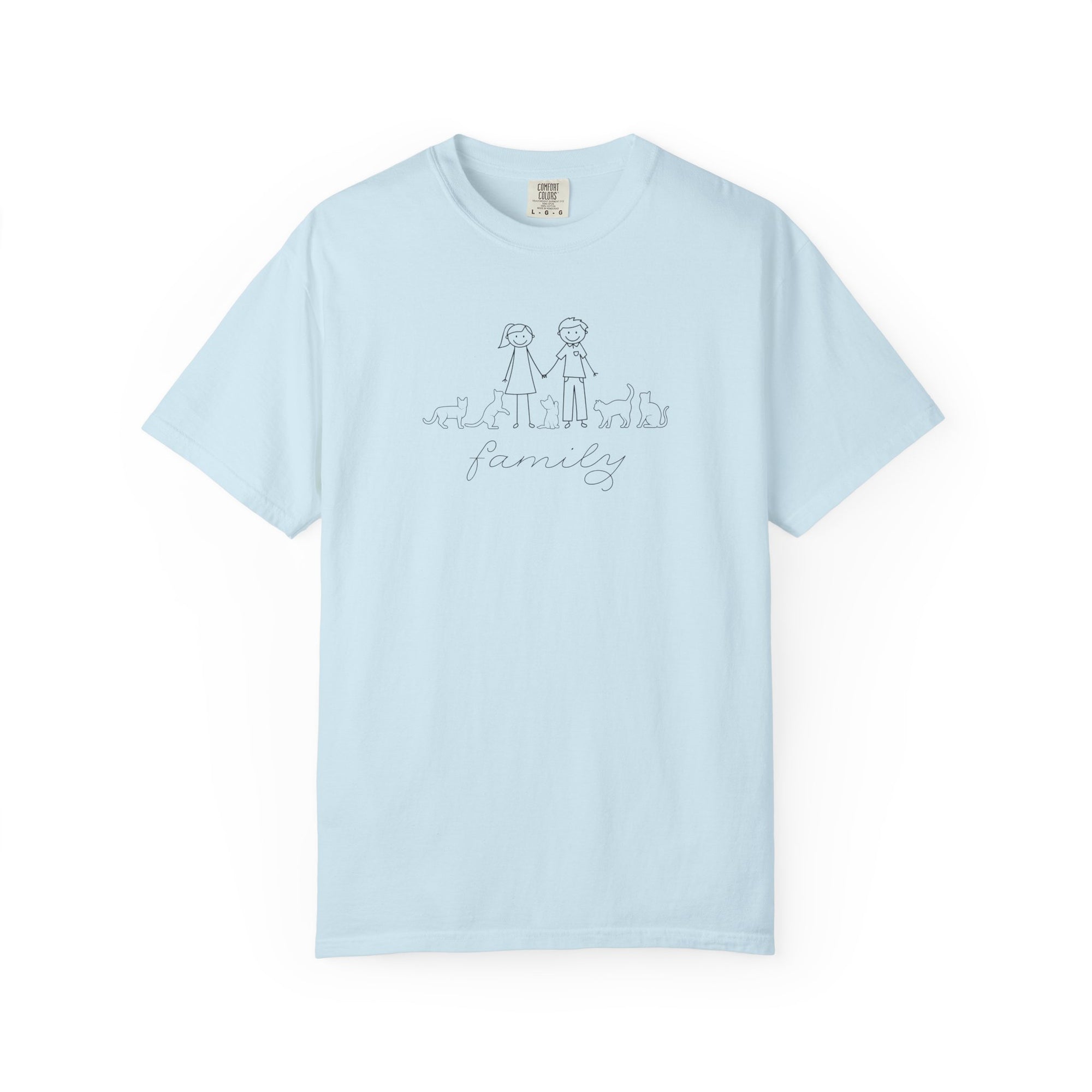 Cat Family Bond Unisex Garment-Dyed T-shirt