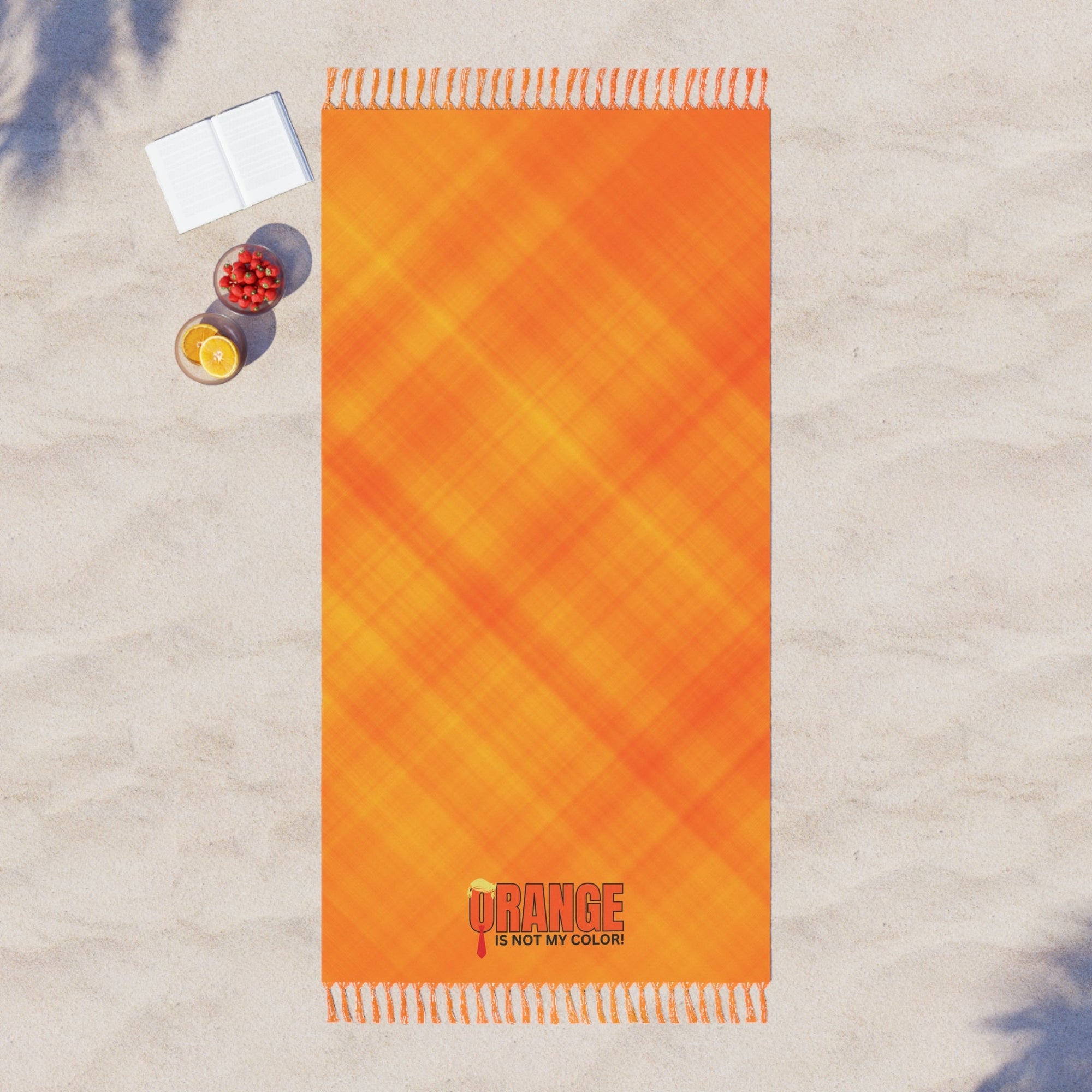 Orange Is Not My Color Boho Beach Cloth Printify