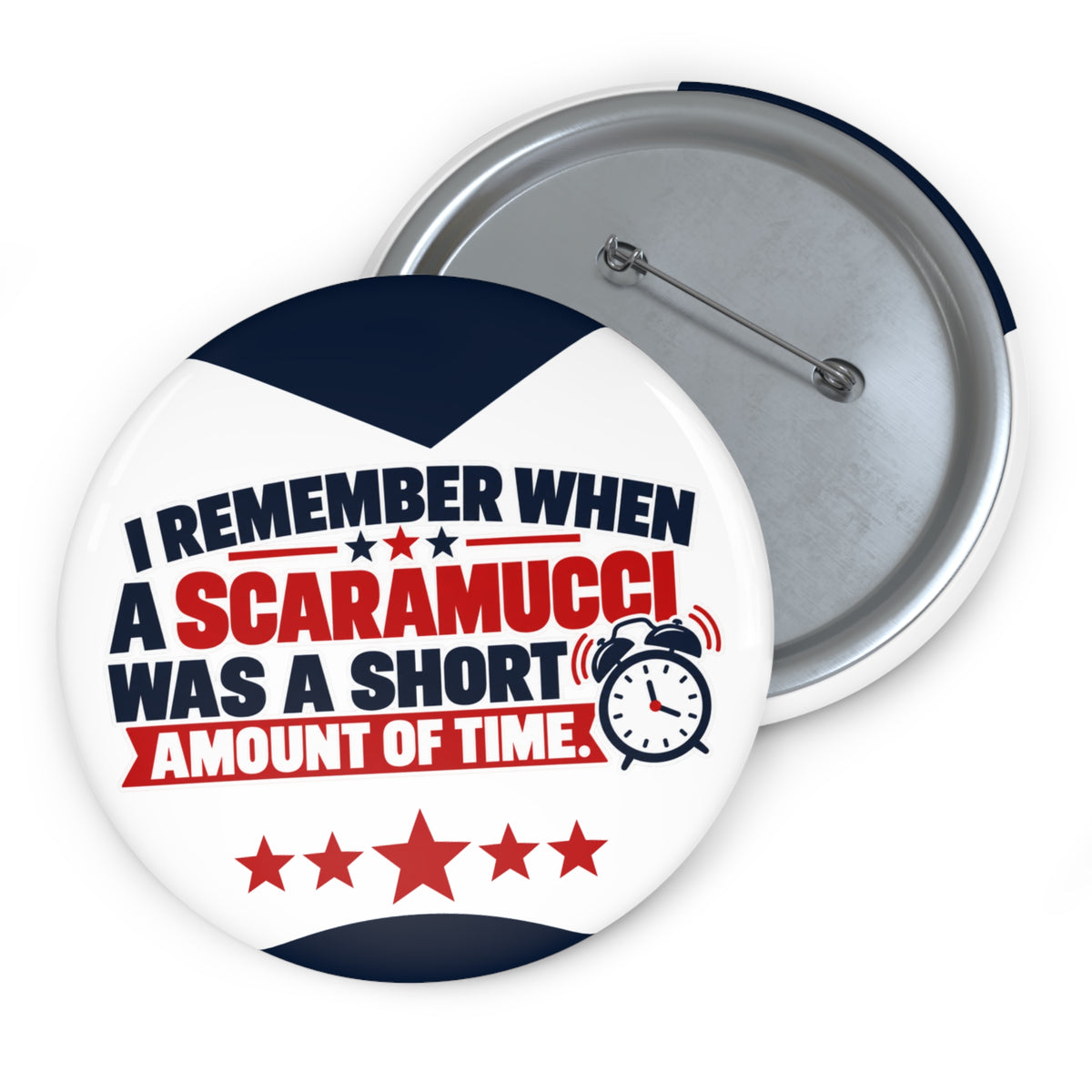 I Remember When a Scaramucci Was a Short Amount of Time Pin Button | Political Humor