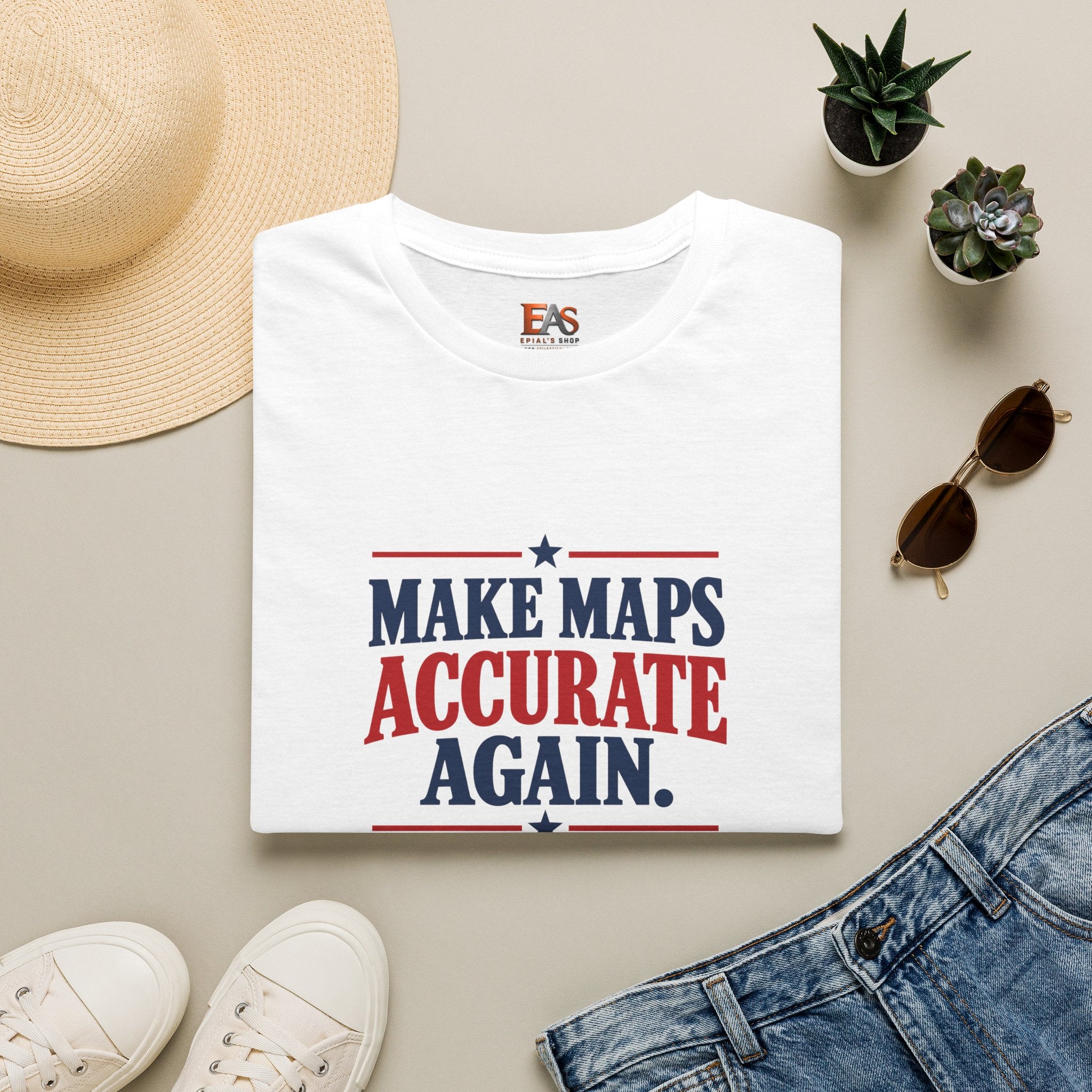 Make Maps Accurate Again T-Shirt