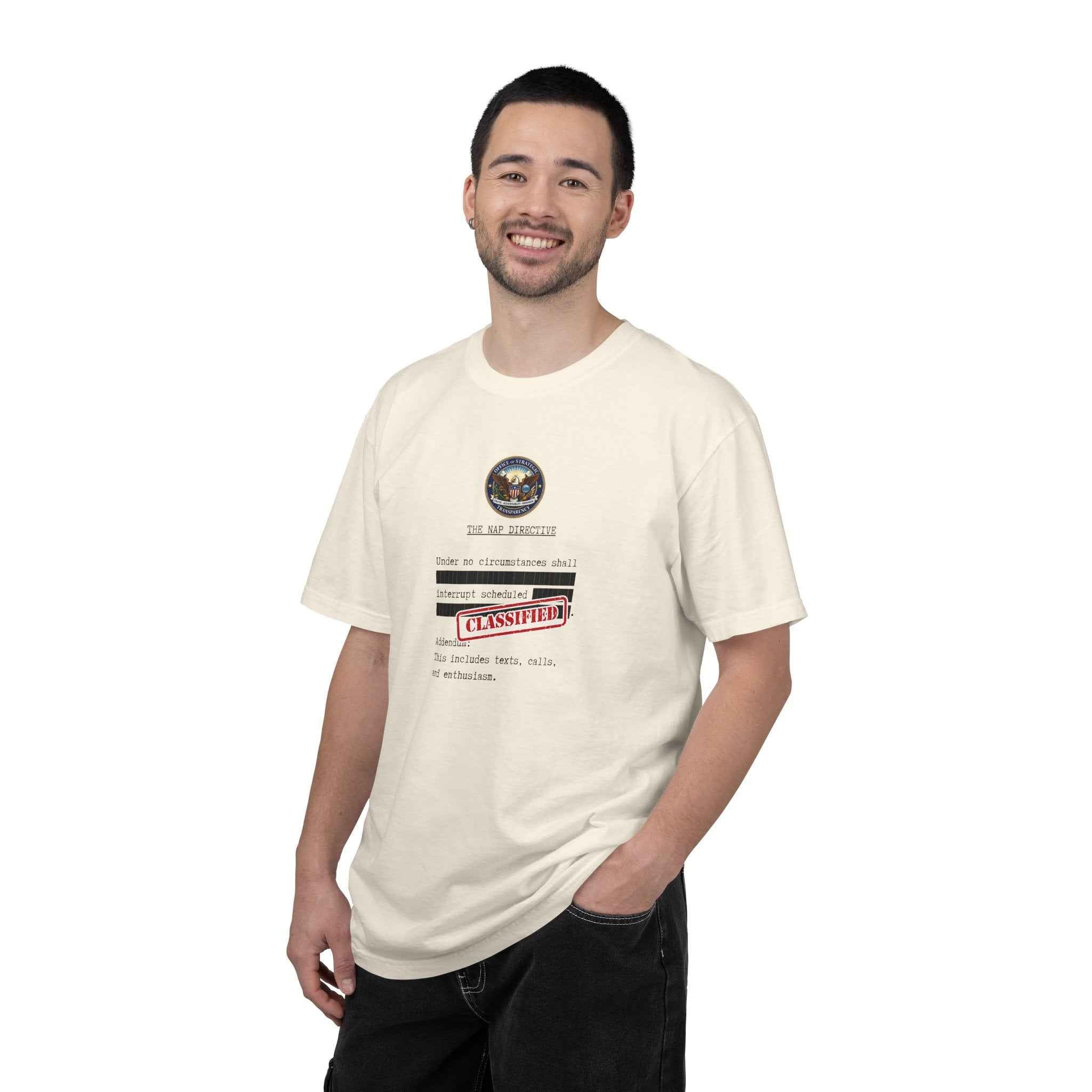 The Nap Directive Unisex T-Shirt – Official Rest Policy Graphic Tee