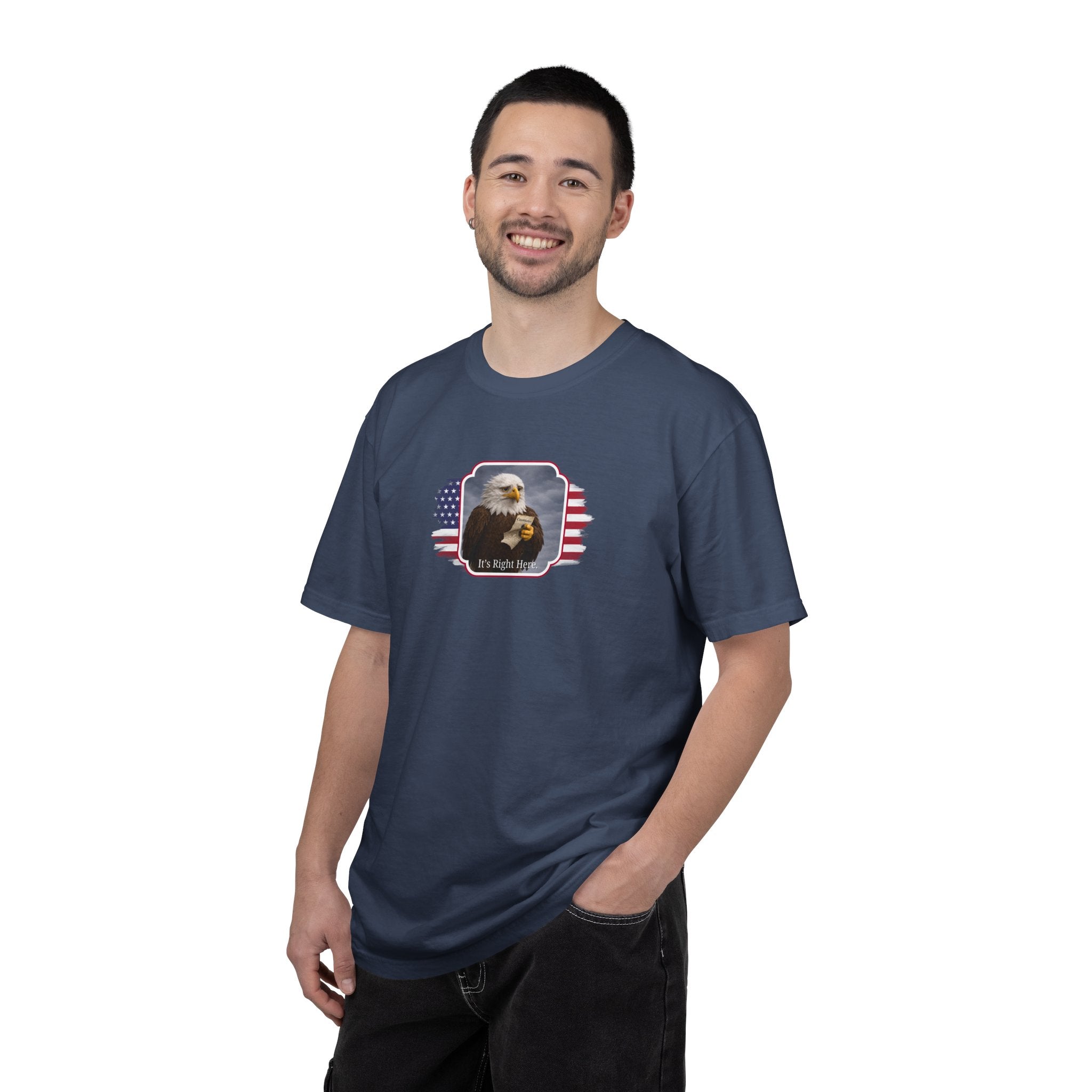 “It’s Right Here” Political Parody T-Shirt