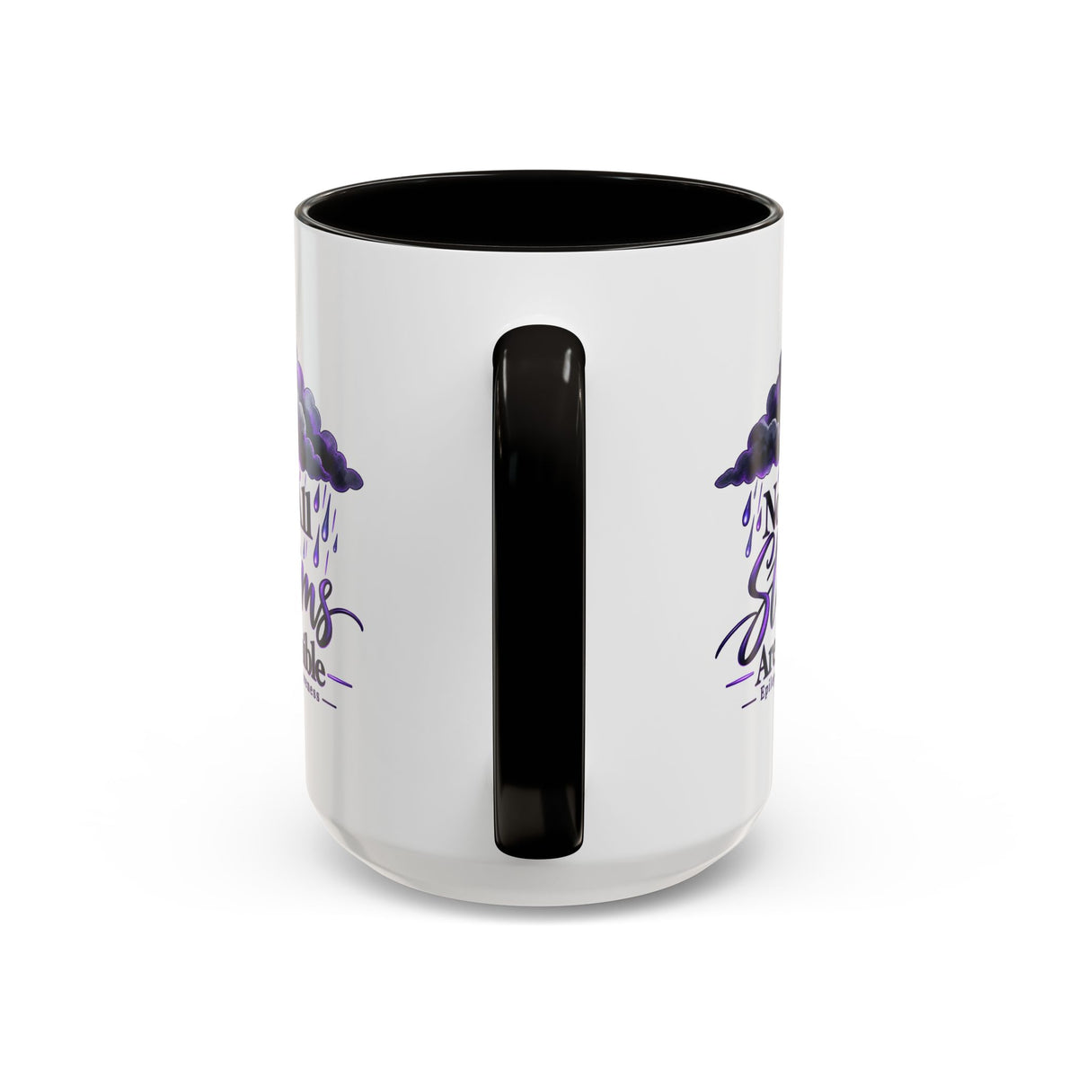Not All Storms Are Visible Epilepsy Awareness Mug | Purple Storm Cloud Coffee Cup (11oz/15oz)