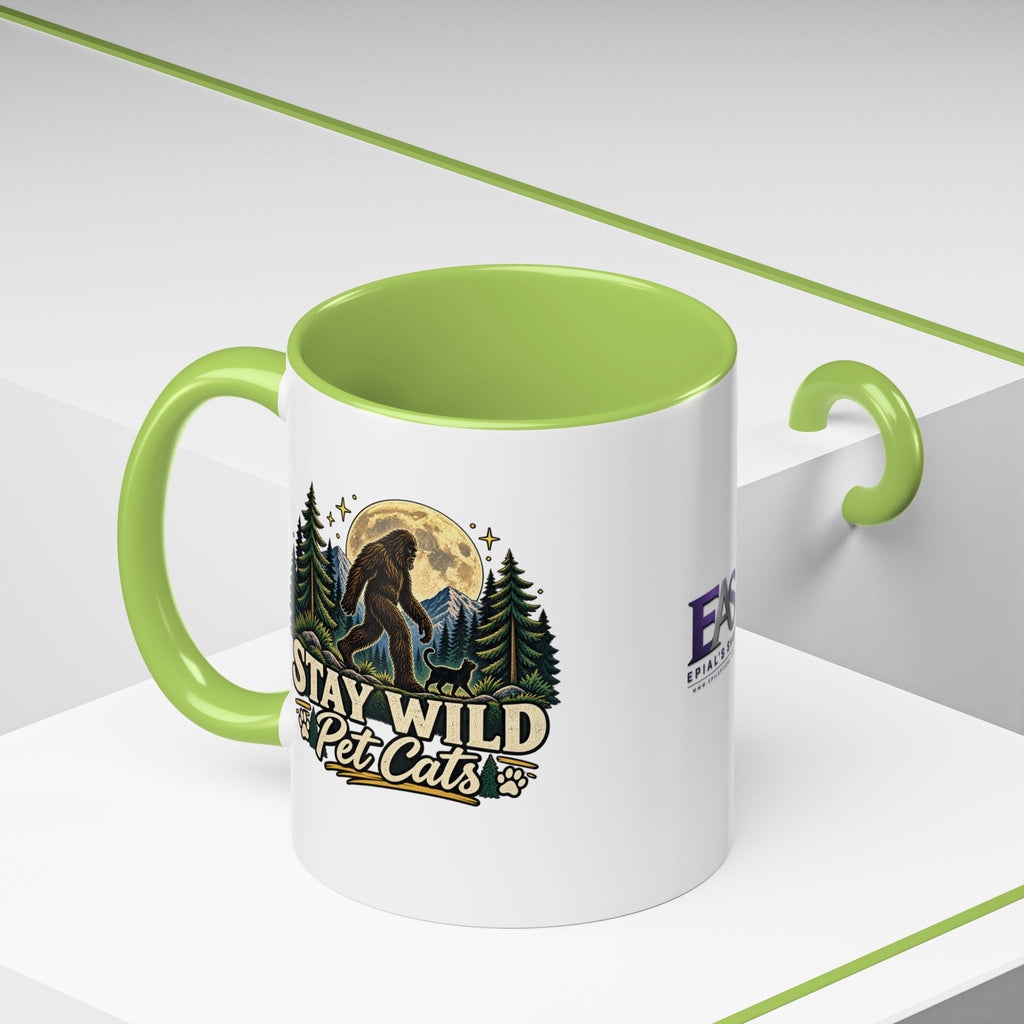 Stay Wild Pet Cats Sasquatch Accent Mug
