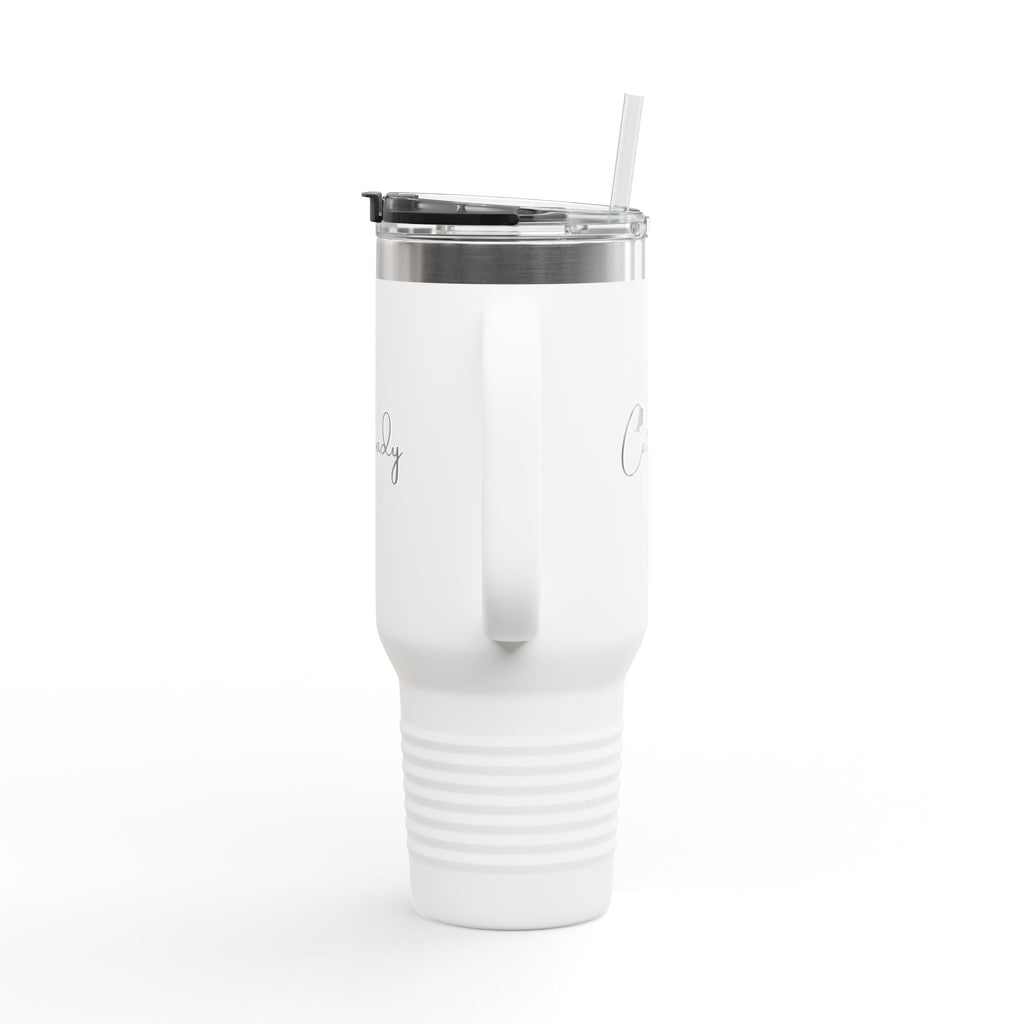 Cat Lady Insulated Travel Mug - 40oz Coffee Tumbler for Cat Lovers Printify