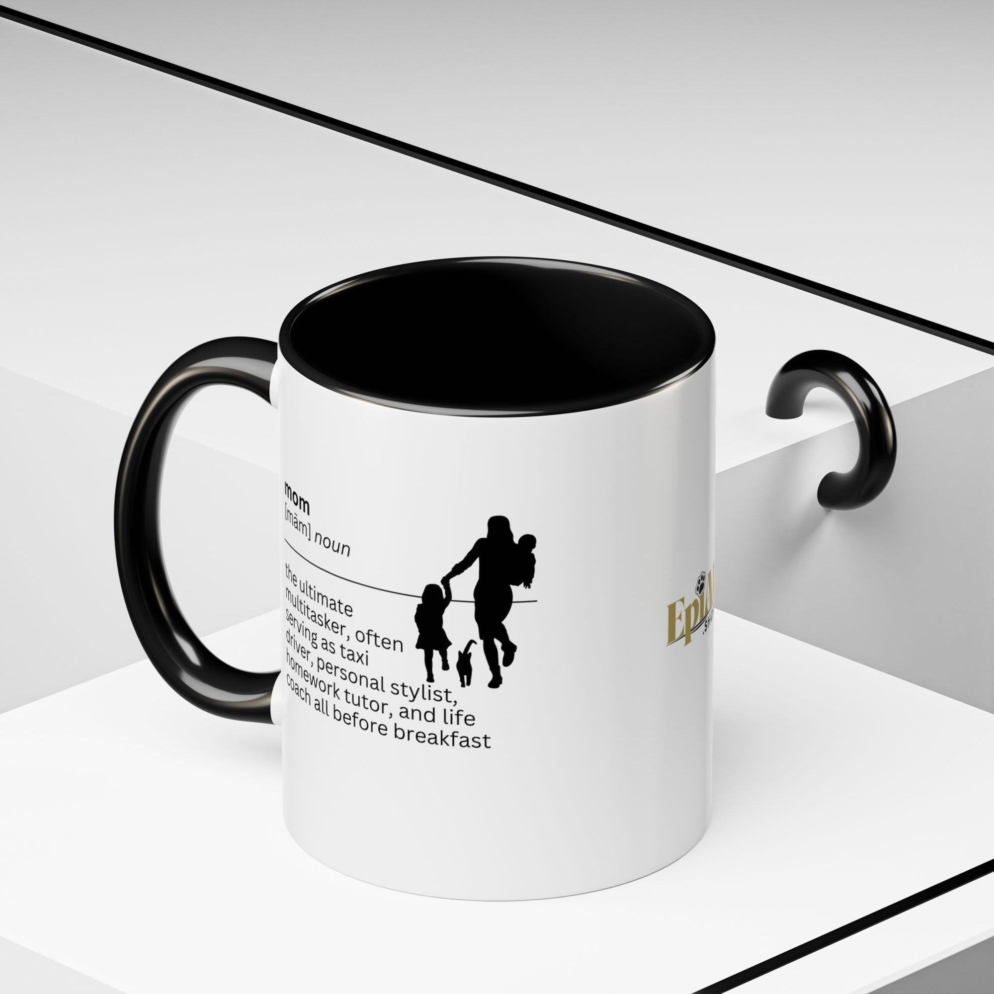 Mom Multitasker Accent Coffee Mug - Perfect Gift for Moms