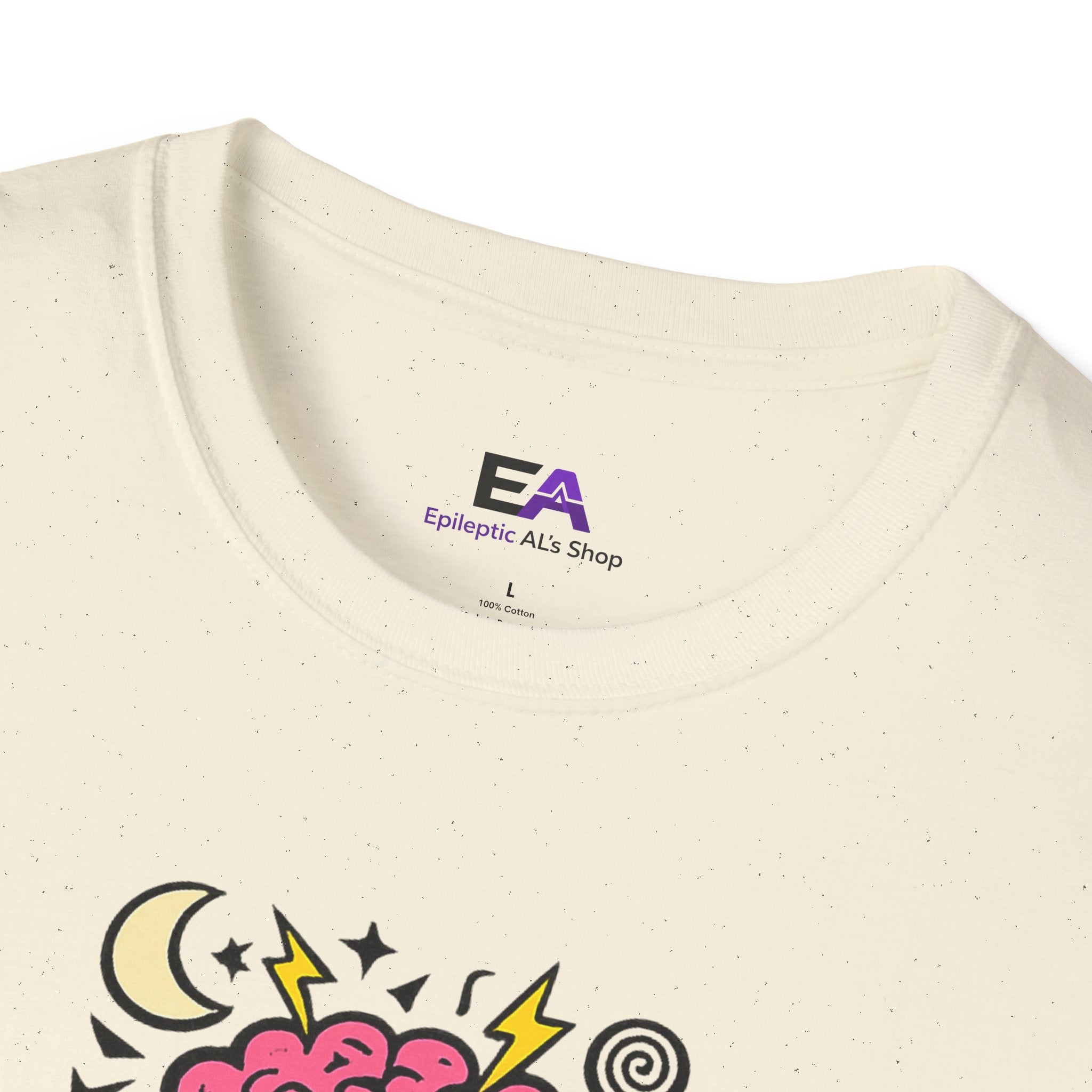 Chaos Upstairs Epilepsy Awareness T-Shirt | Funny Neurostrong Brain Graphic Tee