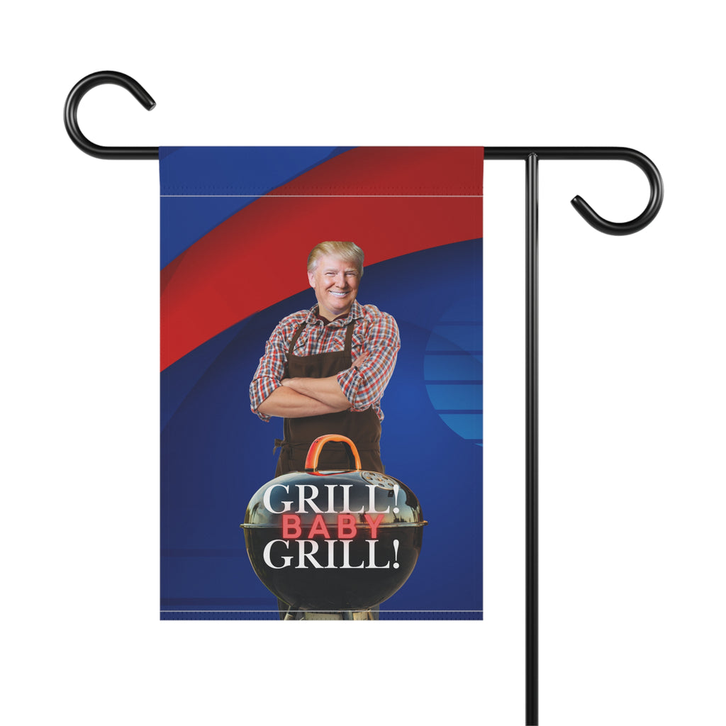 Trump Grill Baby Garden & House Banner