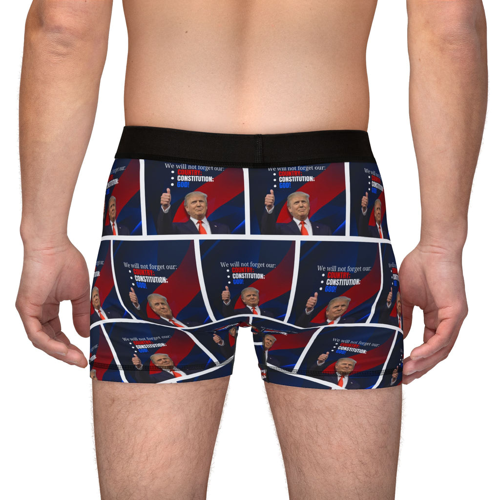Trump Country Constitution God Men's Boxers