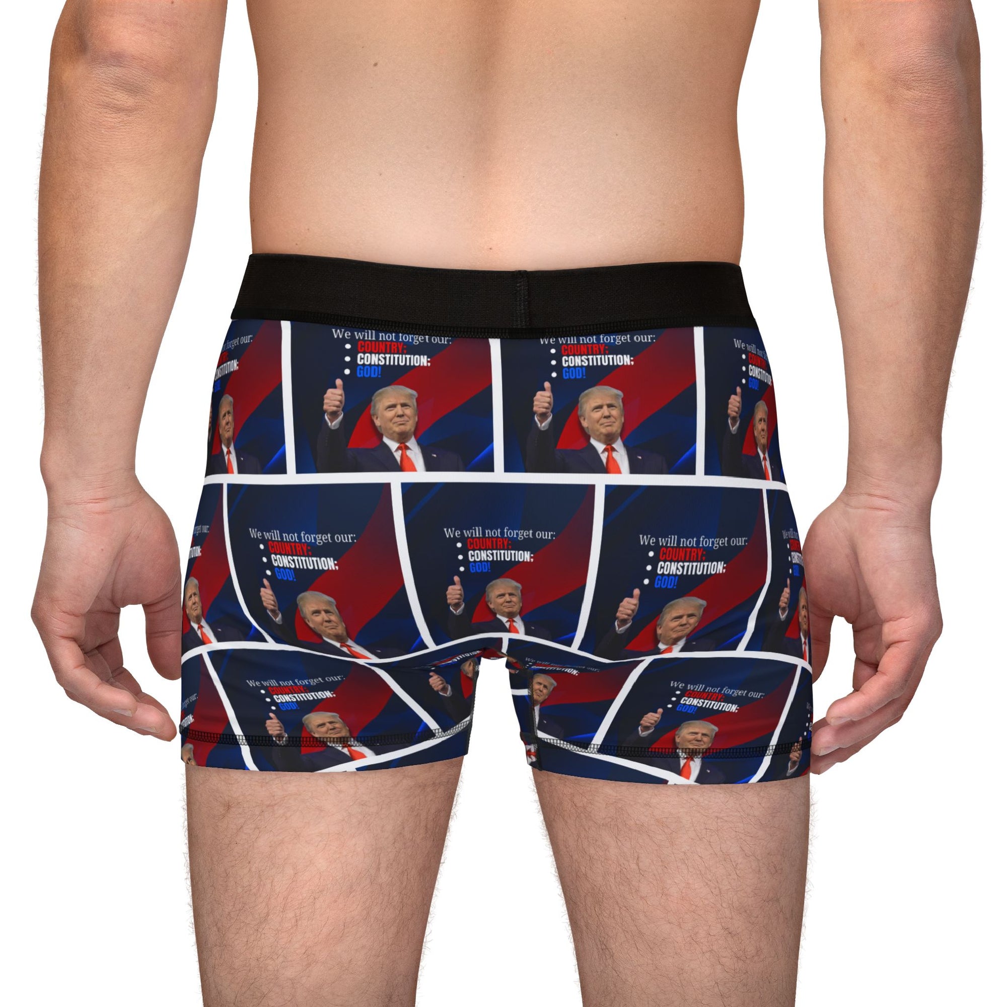 Trump Country Constitution God Men's Boxers